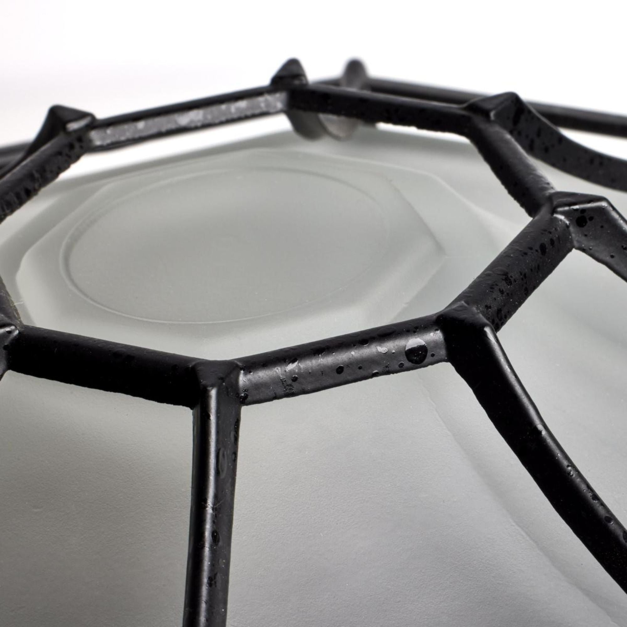 11" Outdoor Flush Mount, Black finish