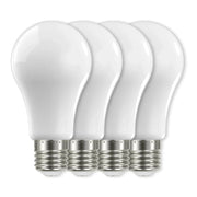 A19 LED Bulb, 100W Equivalent, 14 Watts, 1500 Lumens, 2700K, E26 Medium Base, Frosted, Pack of 4