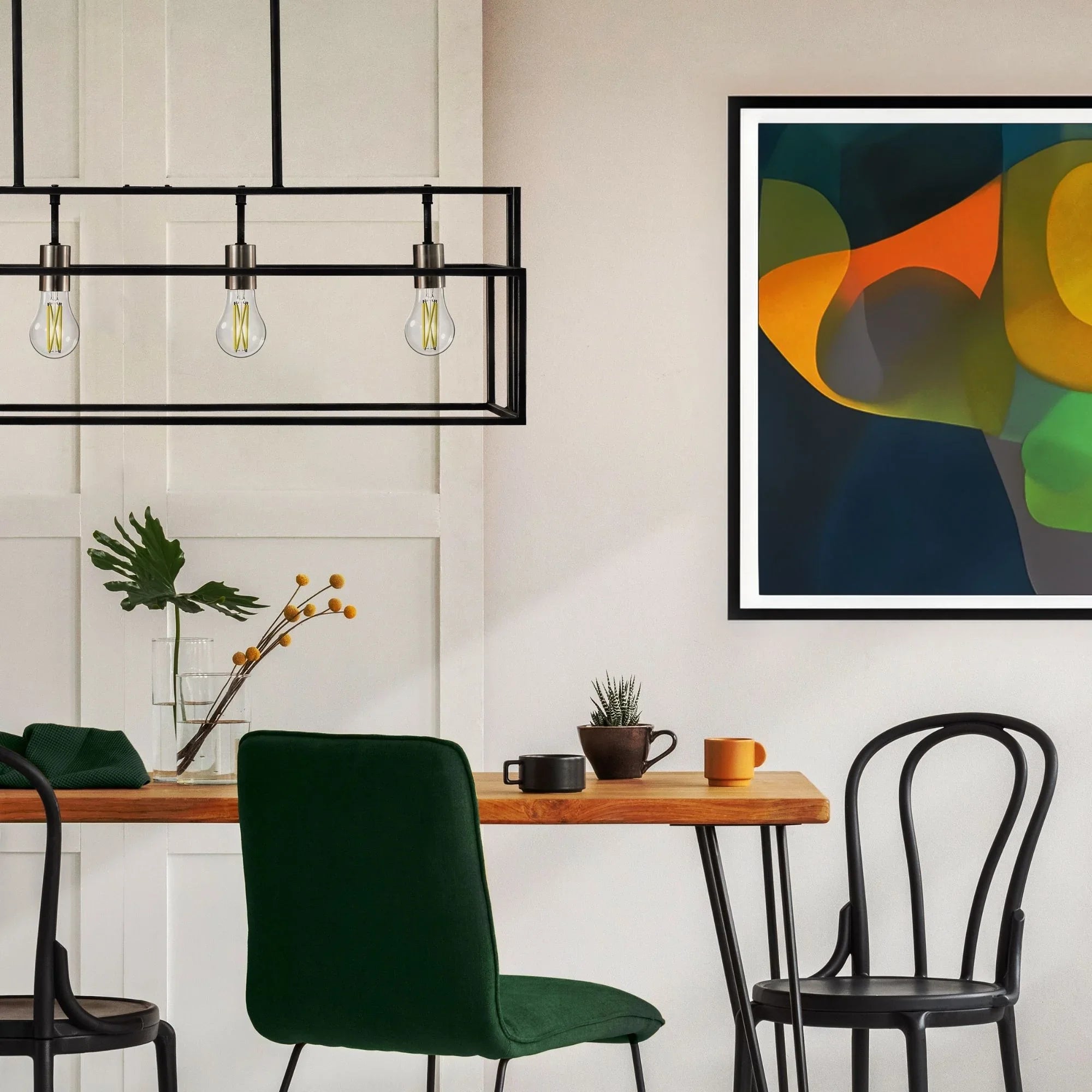 A19 LED Filament Bulb, 100W Equal, 13 Watts, 1500 Lumens, 2700K, E26 Medium Base, Clear, Pack of 4