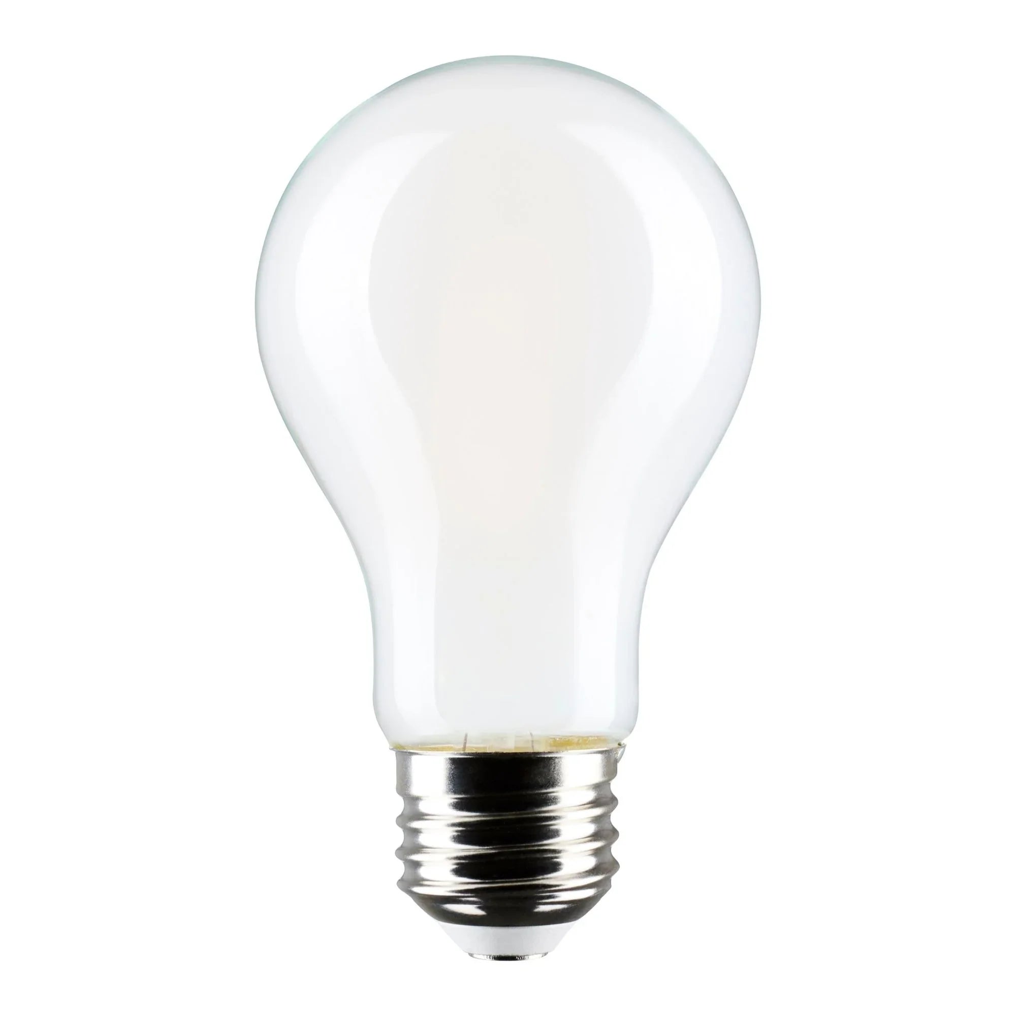 A19 LED Bulb, 60W Equal, 8 Watts, 800 Lumens, 2700K, E26 Medium Base, Frosted Finish, Pack of 4
