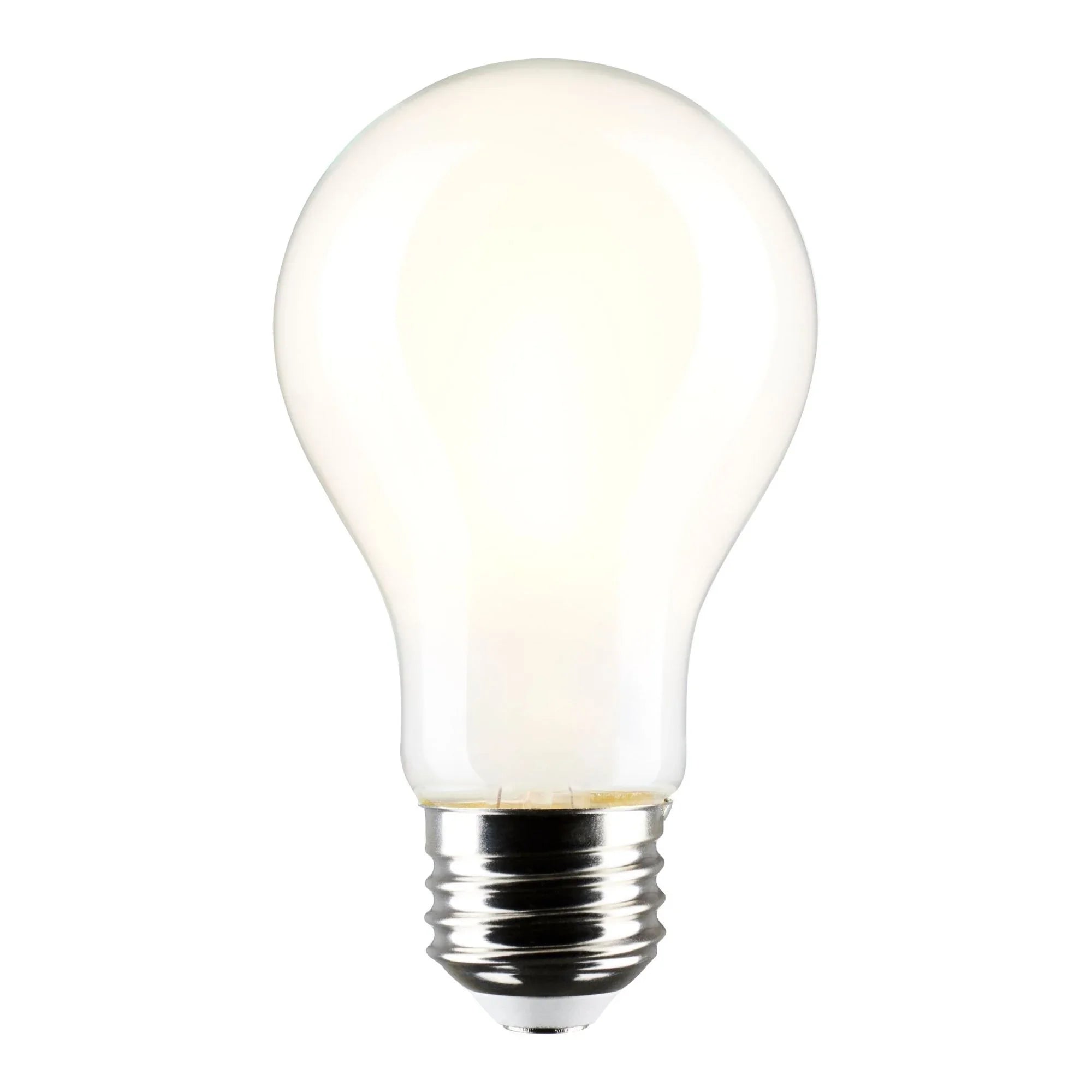 A19 LED Bulb, 60W Equal, 8 Watts, 800 Lumens, 2700K, E26 Medium Base, Frosted Finish, Pack of 4