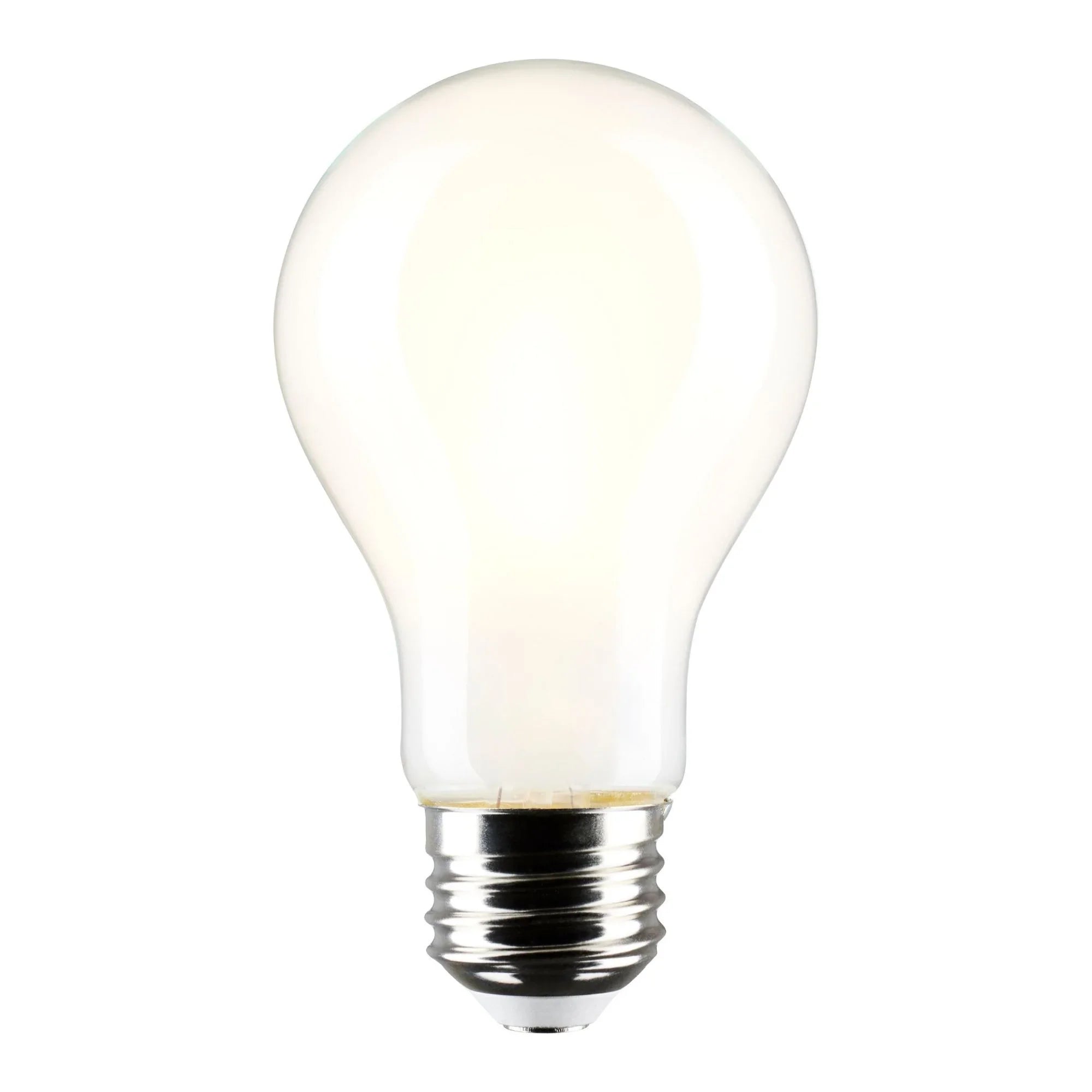A19 LED Bulb, 60W Equal, 8 Watts, 800 Lumens, 3000K, E26 Medium Base, Frosted Finish, Pack of 4