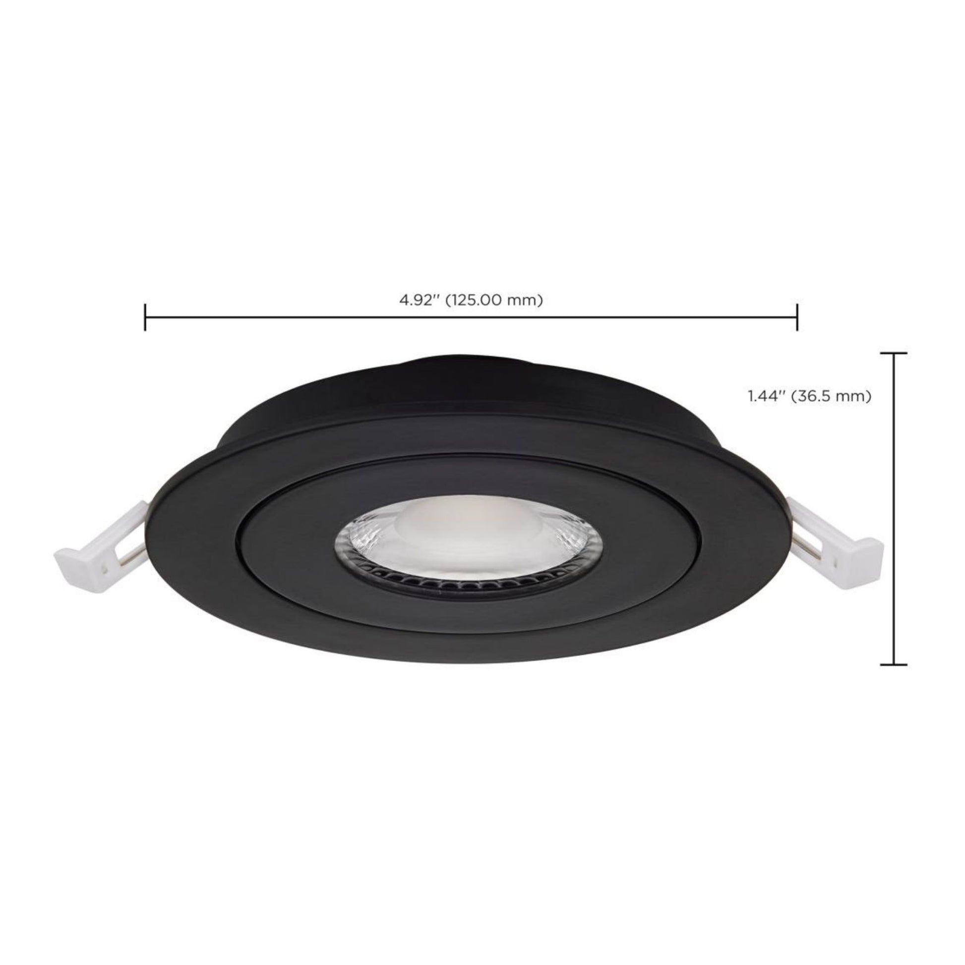Starfish 4" Smart Gimbal LED Recessed Light, 650lm, RGB, 120-277V, Black - Bees Lighting