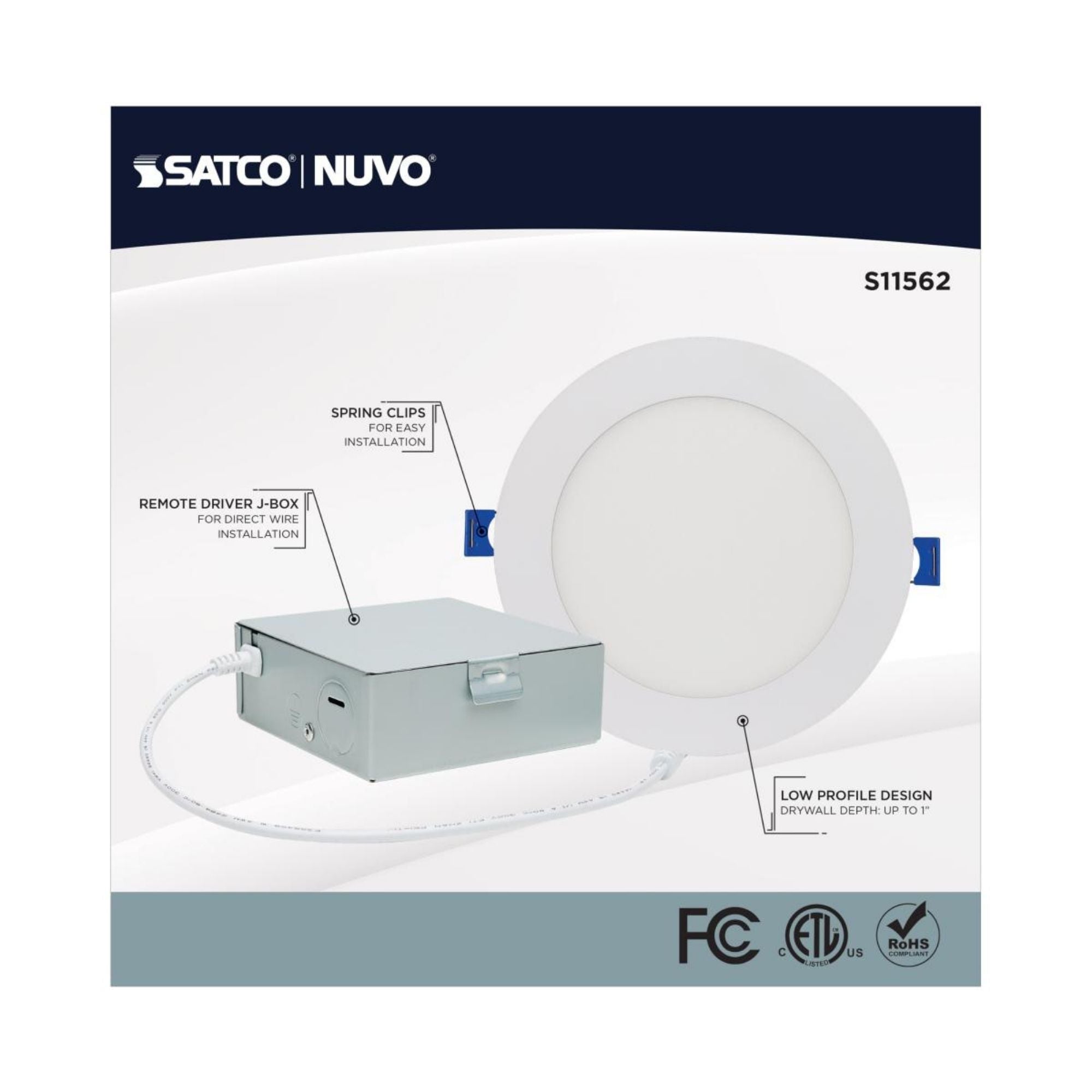Starfish 6" Smart Slimfit LED Recessed Light, 750lm, RGB, Round Flat Trim