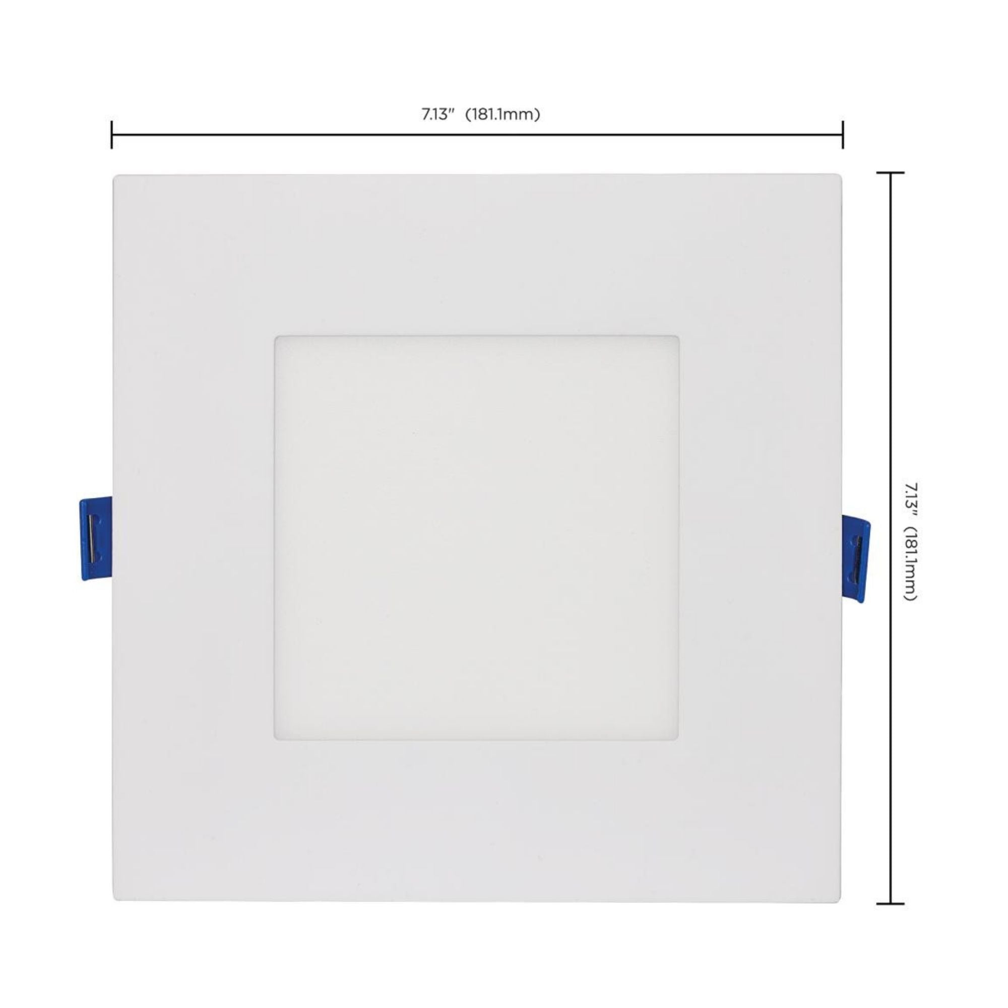 Starfish 6" Smart Slimfit LED Recessed Light, 750lm, RGB, Square Flat Trim