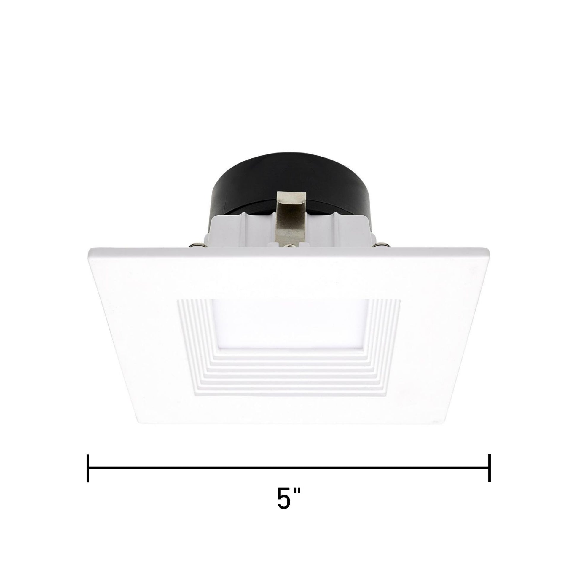 Starfish 4" Smart LED Retrofit Downlight, 650lm, RGB, Square Baffle Trim - Bees Lighting