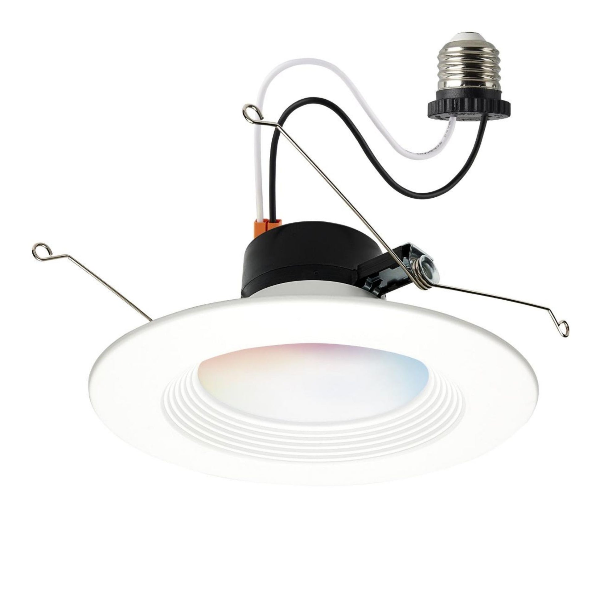 Starfish 6" Smart LED Retrofit Downlight, 850lm, RGB, Round Baffle Trim - Bees Lighting