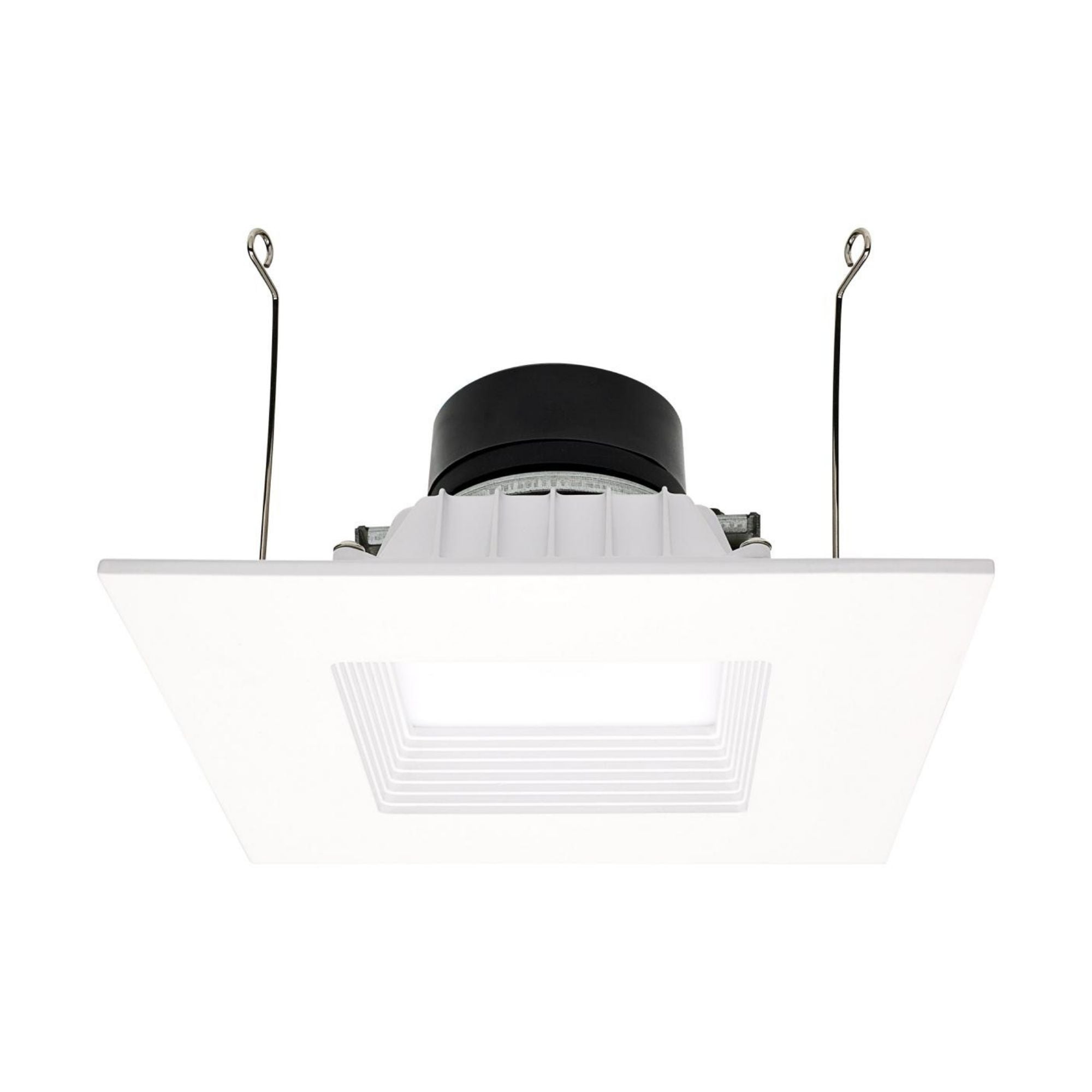 Starfish 6" Smart LED Retrofit Downlight, 850lm, RGB, Square Baffle Trim