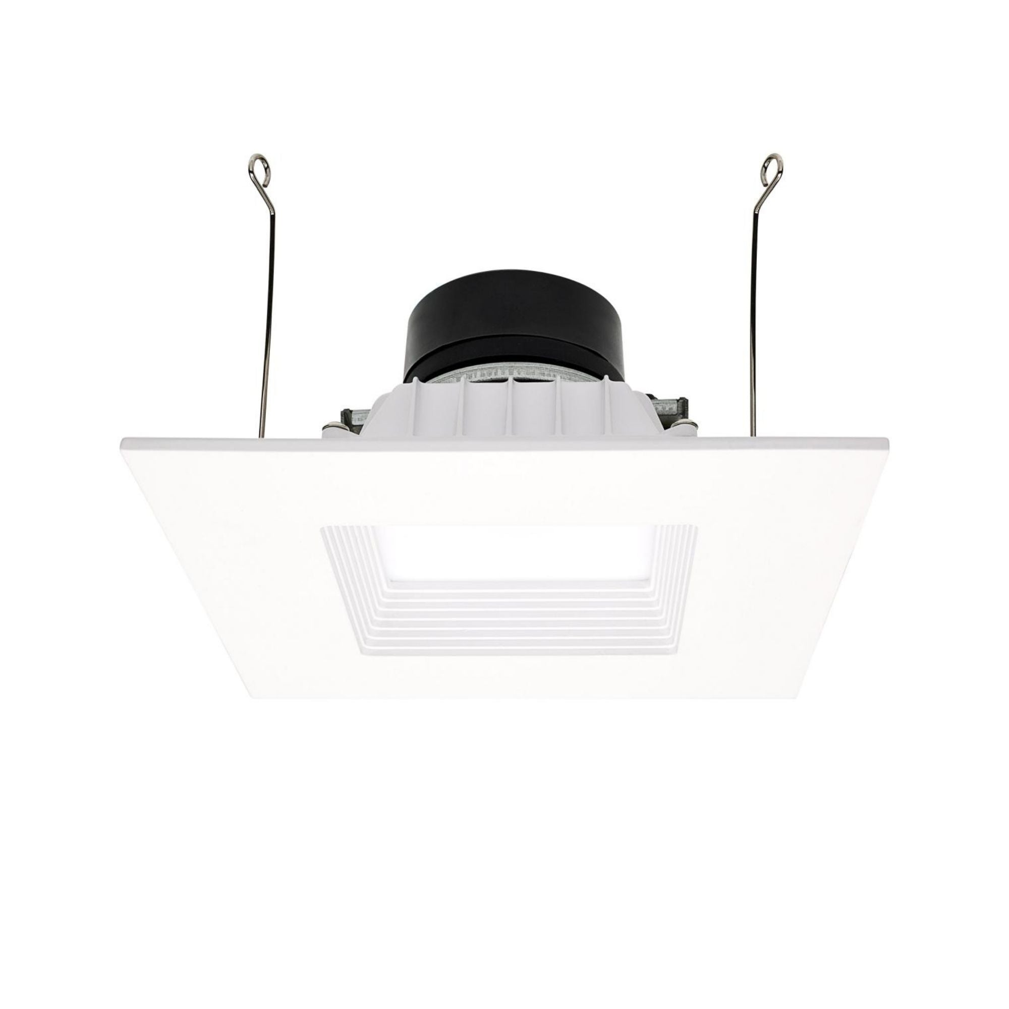 Starfish 6" Smart LED Retrofit Downlight, 850lm, RGB, Square Baffle Trim