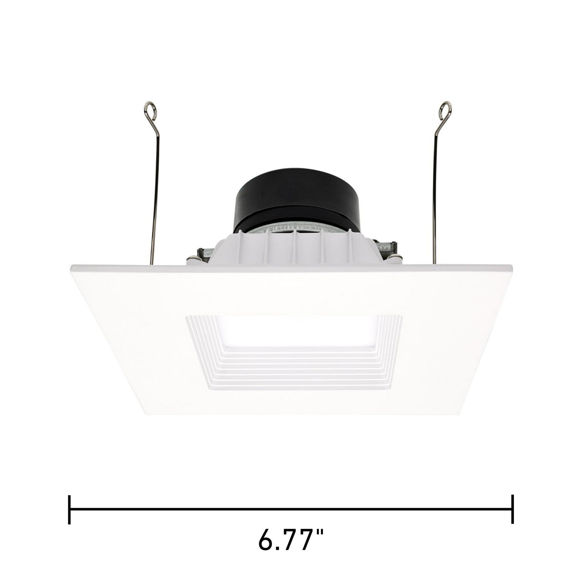 Starfish 6" Smart LED Retrofit Downlight, 850lm, RGB, Square Baffle Trim - Bees Lighting
