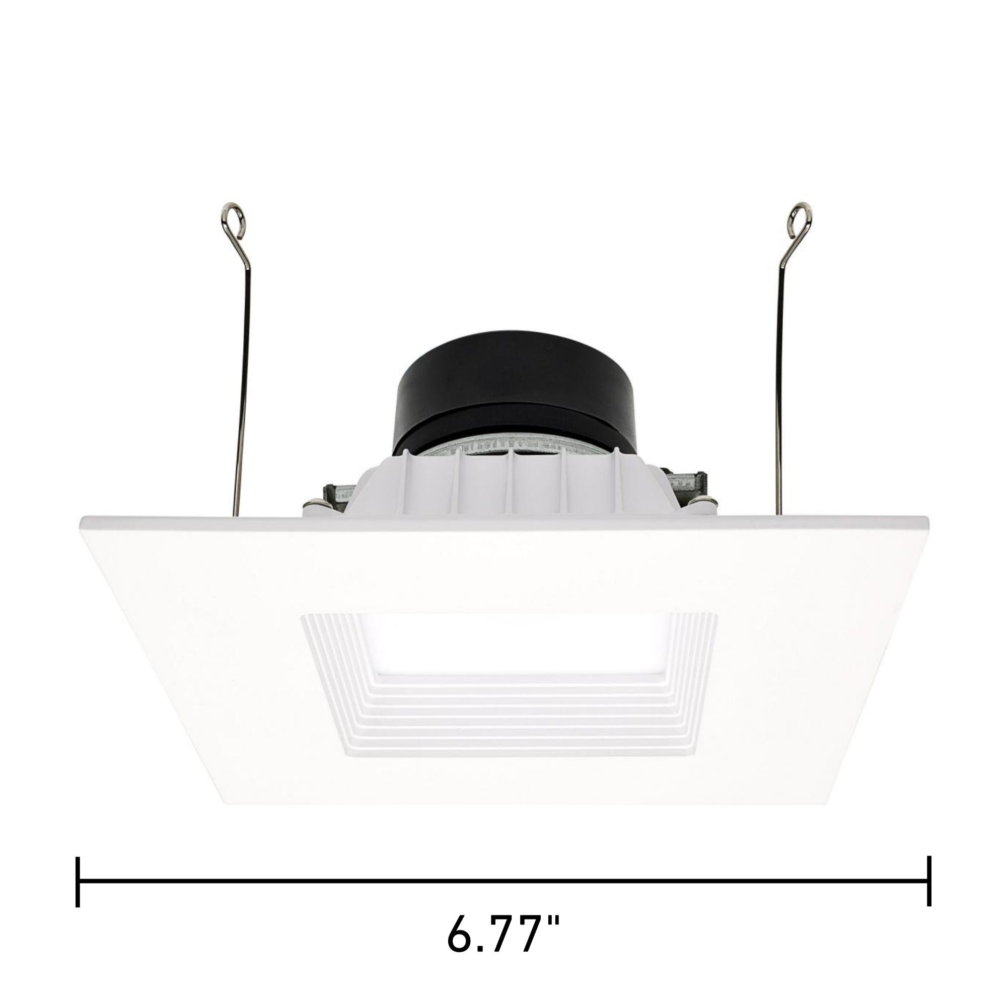 Starfish 6" Smart LED Retrofit Downlight, 850lm, RGB, Square Baffle Trim