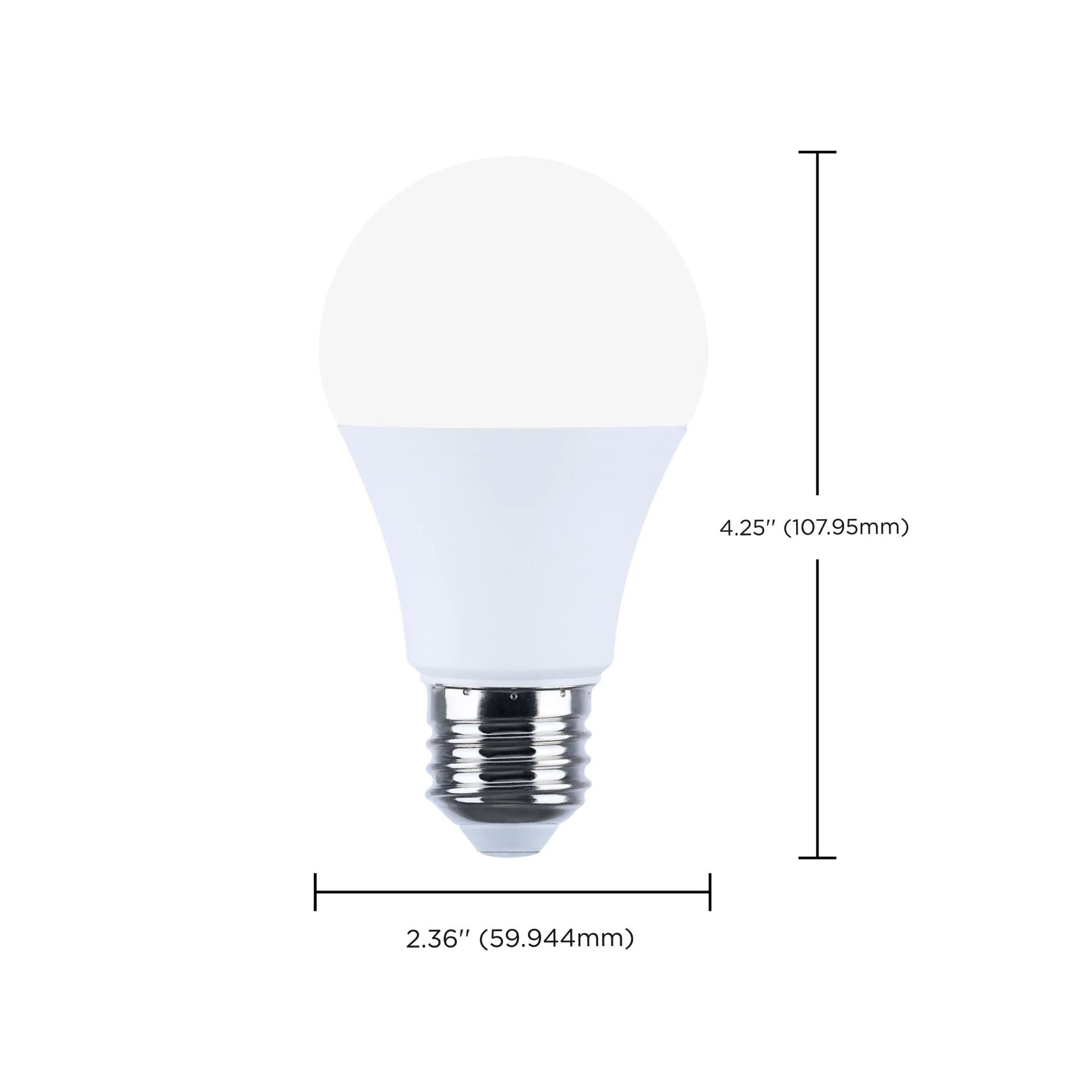 Starfish A19 Wi-Fi Smart LED Bulb, 10W, 800 Lm, 27K-50K RGBTW, E26 Base, 120V