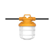 Satco 50W Temporary Work Light String 6000 Lumens 5000K 120V Plug IP65 Wet Rated