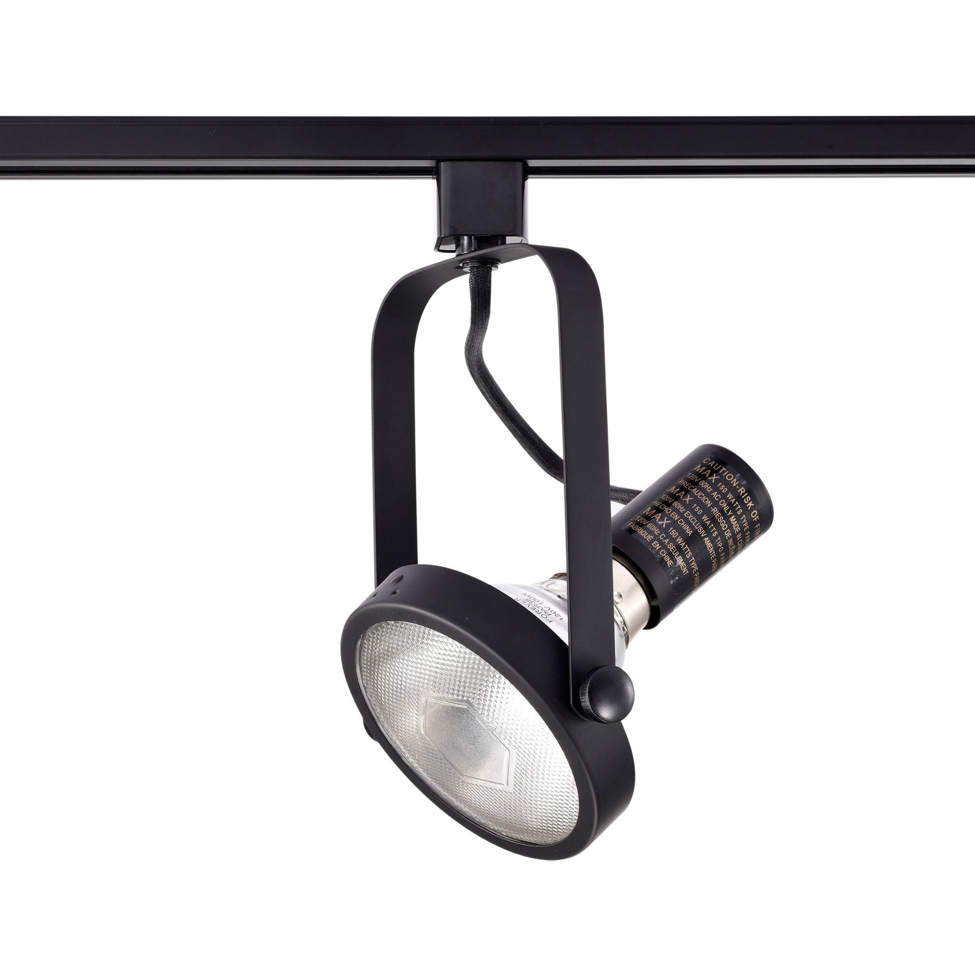 Satco|Nuvo Track Head, H-Type, Black, Medium Base E26 PAR38, 150W