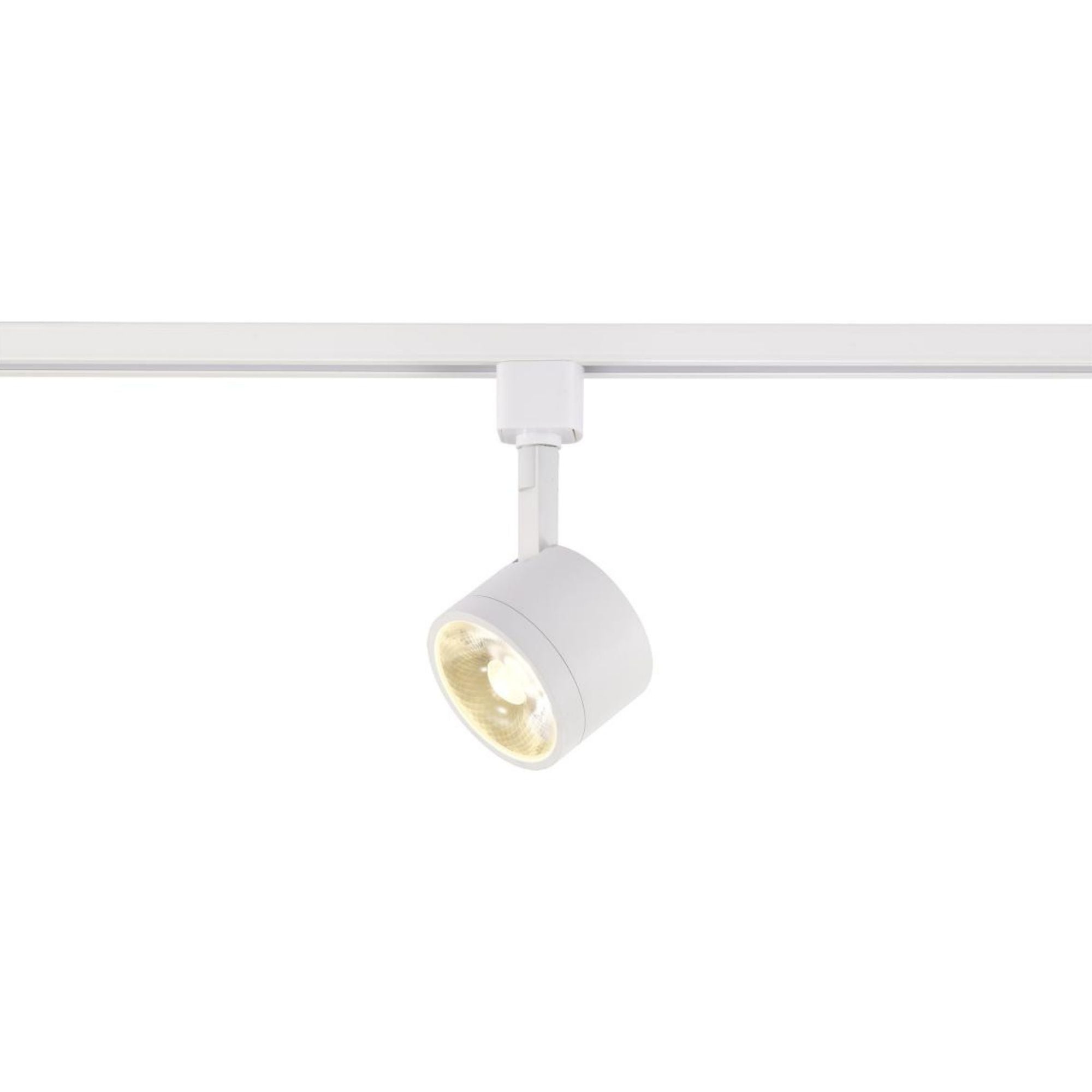 Round LED Track Head, 1000 Lumens, 12W, 3000K, Halo, 36° Beam Angle, White
