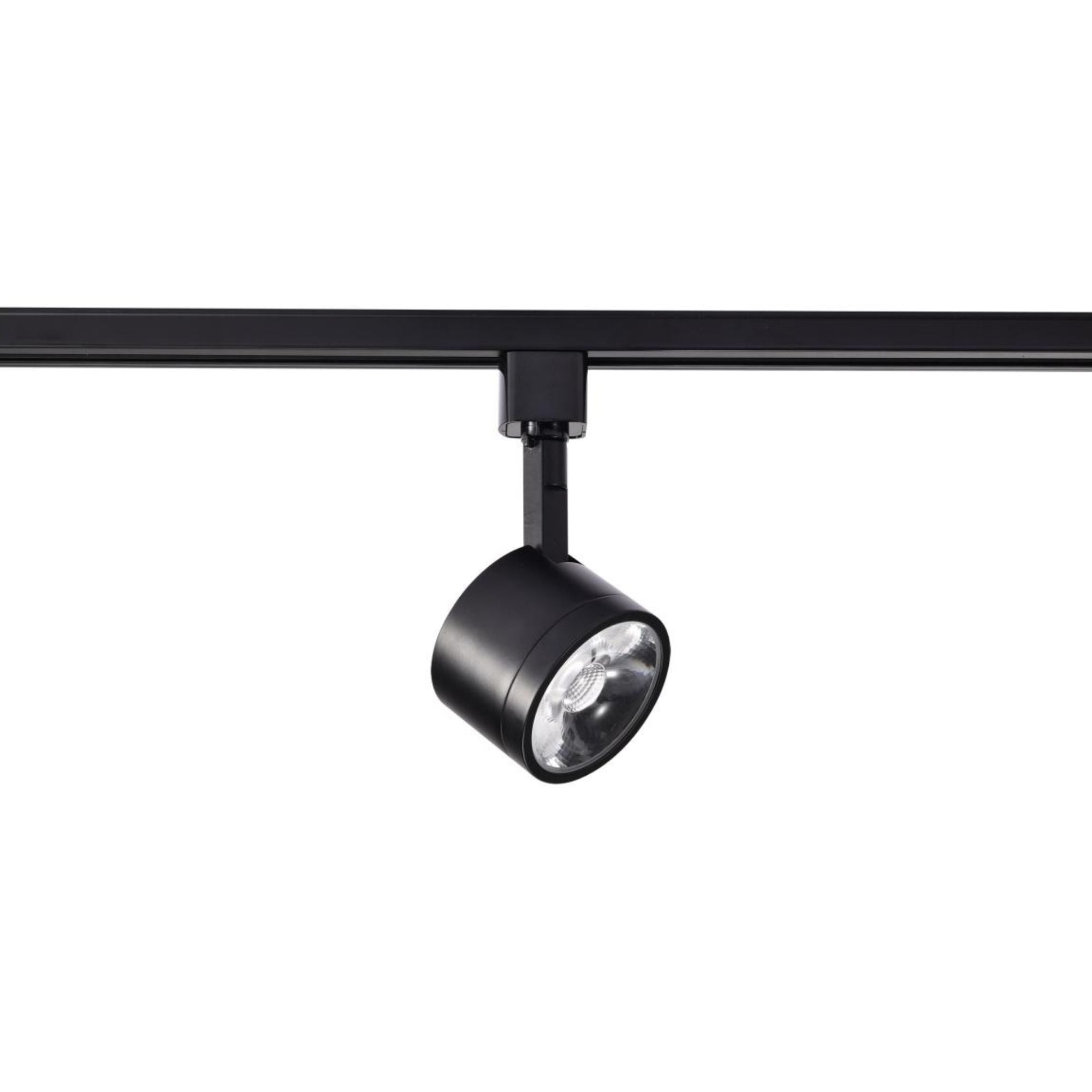 Round LED Track Head, 1000 Lumens, 12W, 3000K, Halo, 36° Beam Angle, Black
