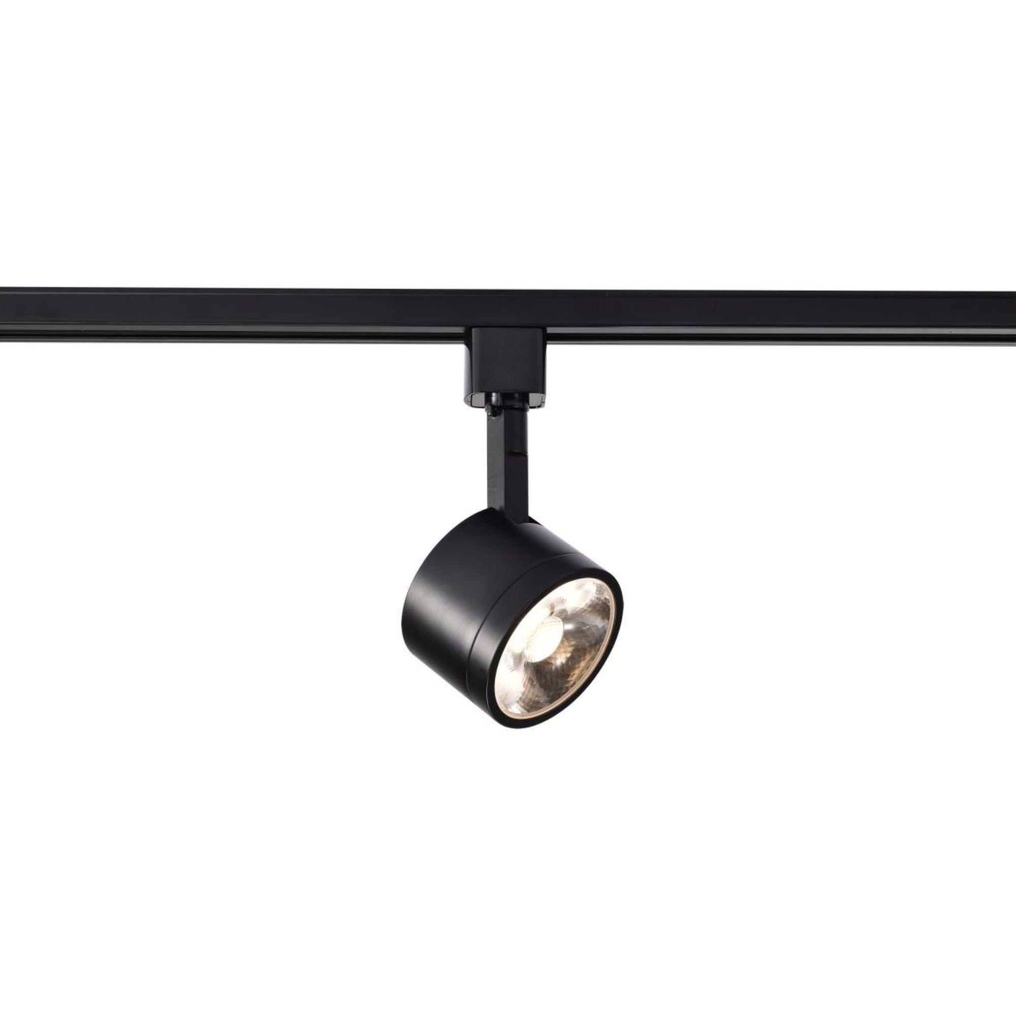 Round LED Track Head, 1000 Lumens, 12W, 3000K, Halo, 36° Beam Angle, Black