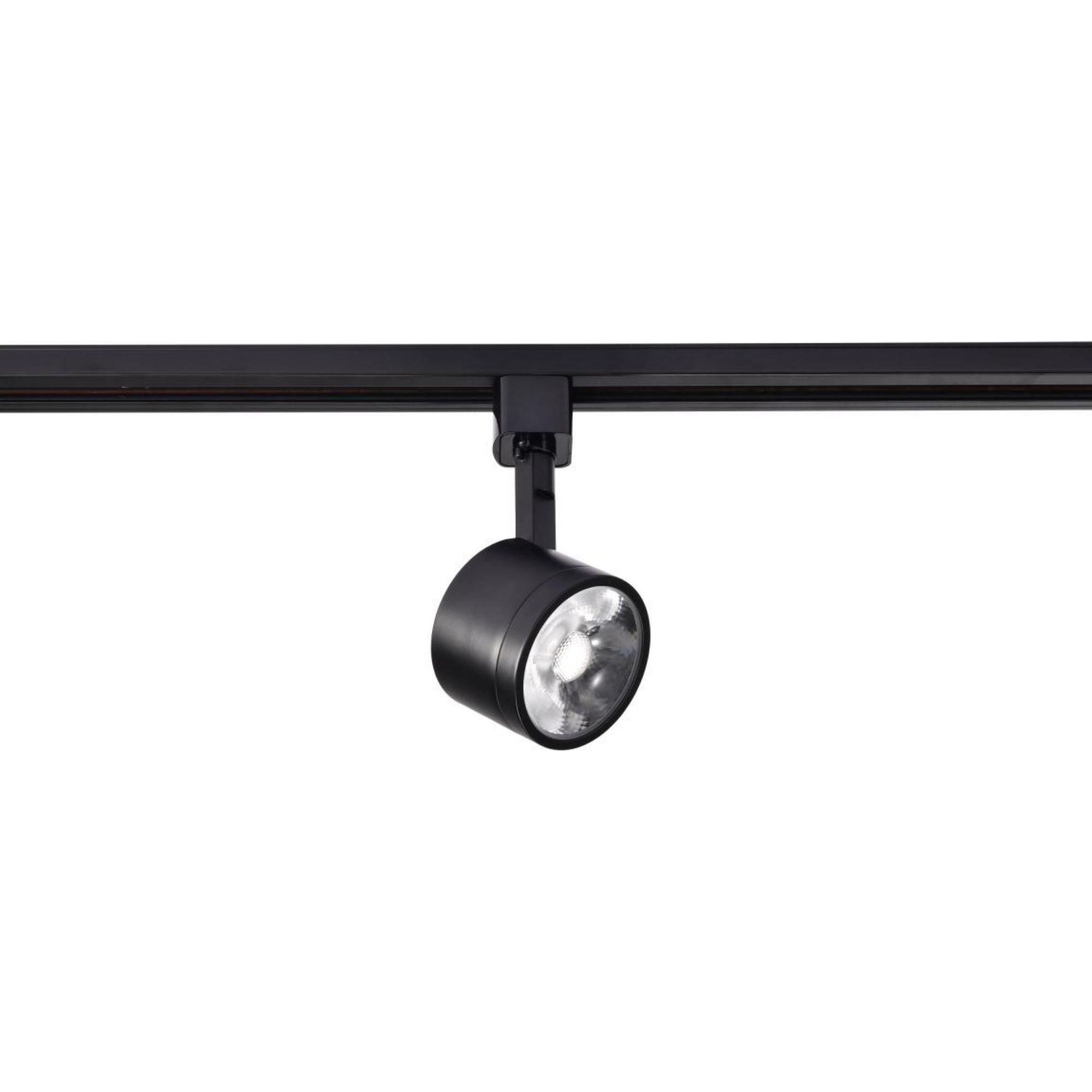 Round LED Track Head, 1000 Lumens, 12W, 3000K, Halo, 36° Beam Angle, Black