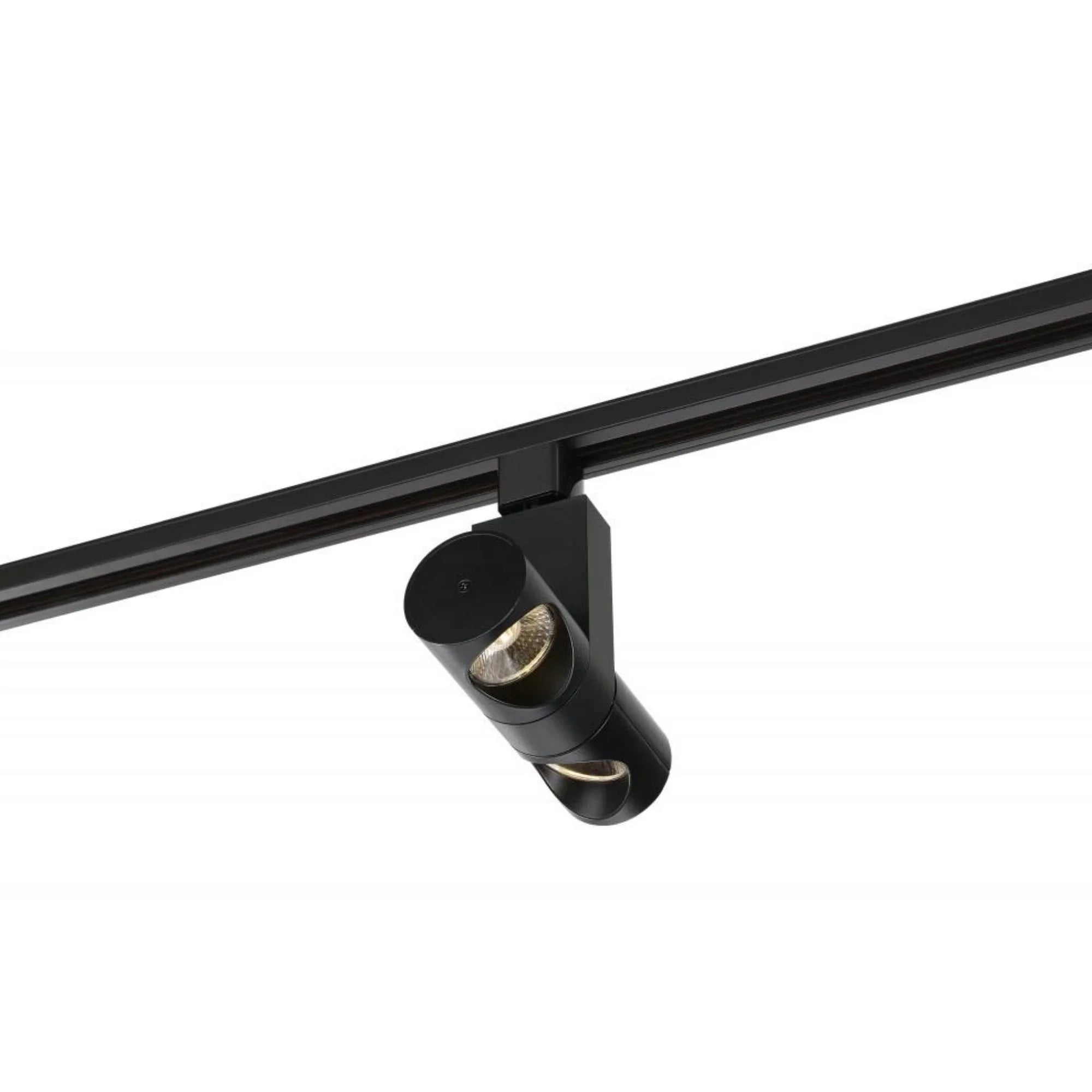 LED Dual Pipe Track Head 24W 2000 Lumens 3000K, Halo, 24°, Black