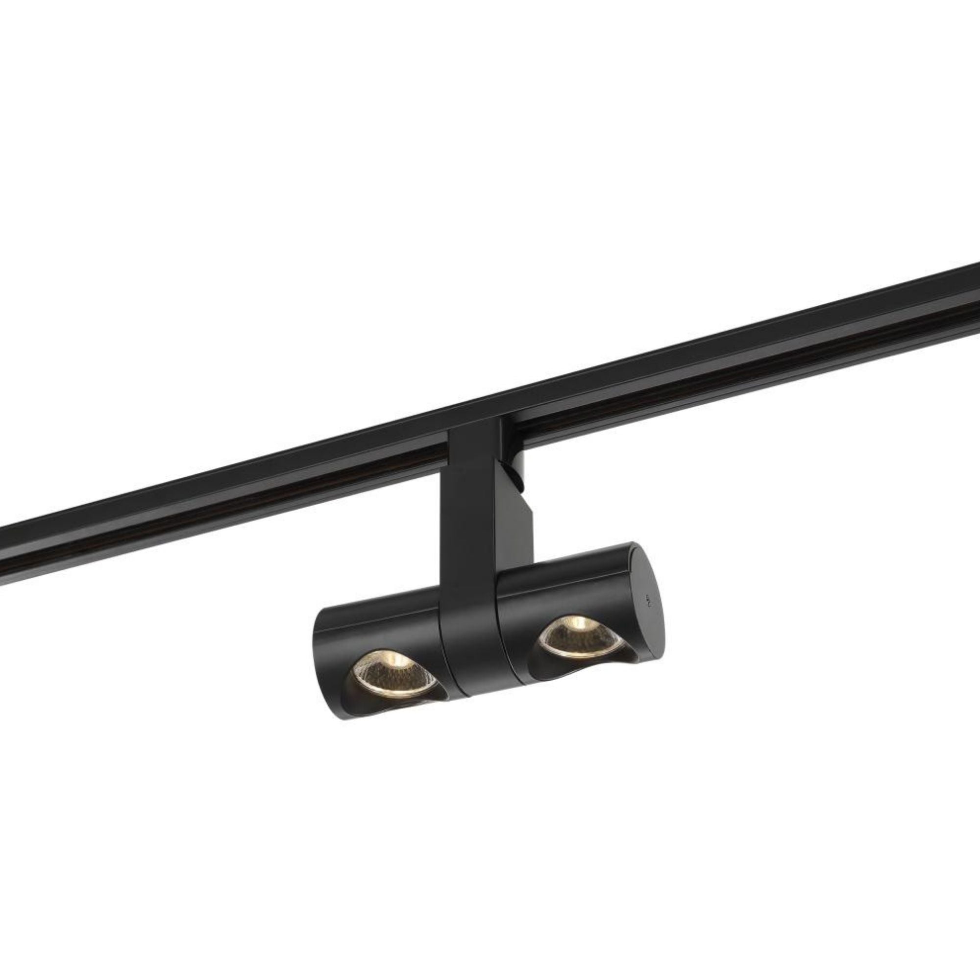 LED Dual Pipe Track Head 24W 2000 Lumens 3000K, Halo, 36°, Black