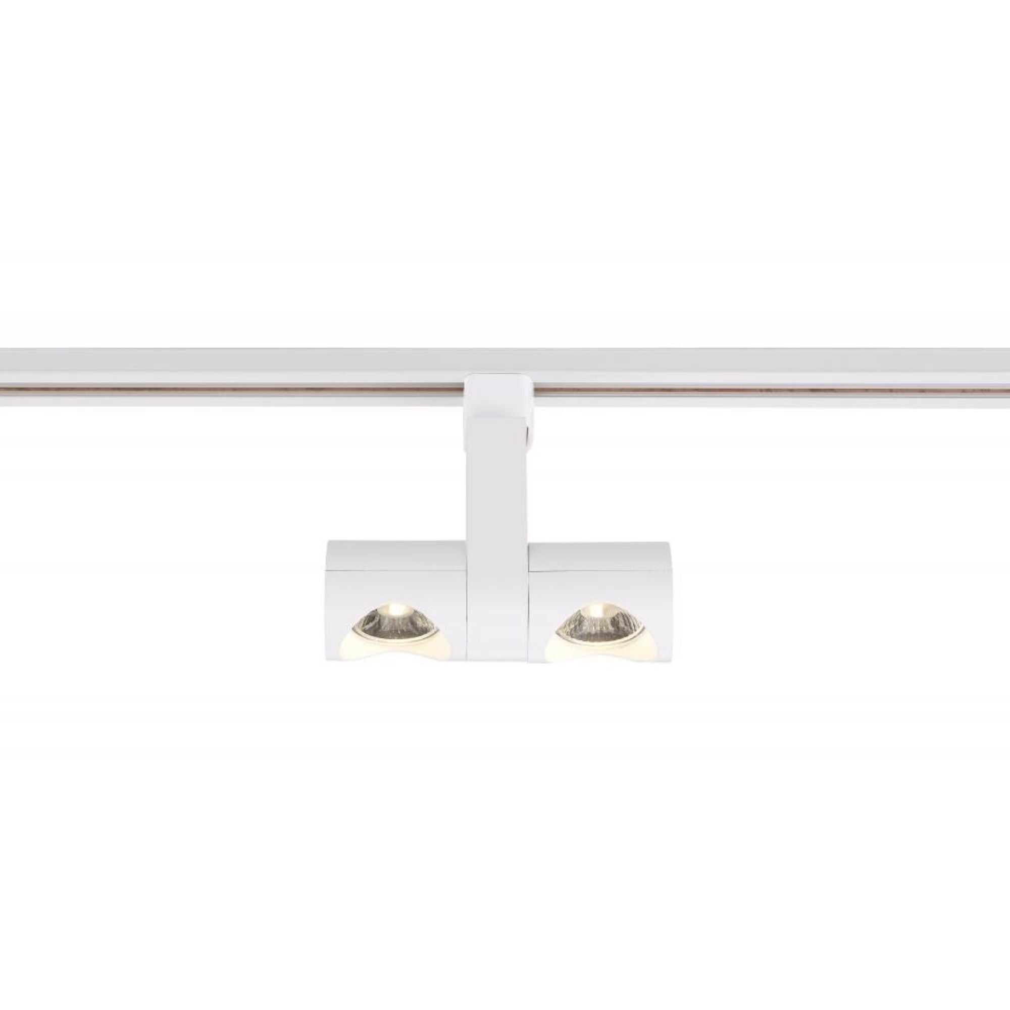 LED Dual Pipe Track Head 24W 2000 Lumens 3000K, Halo, 24°, White