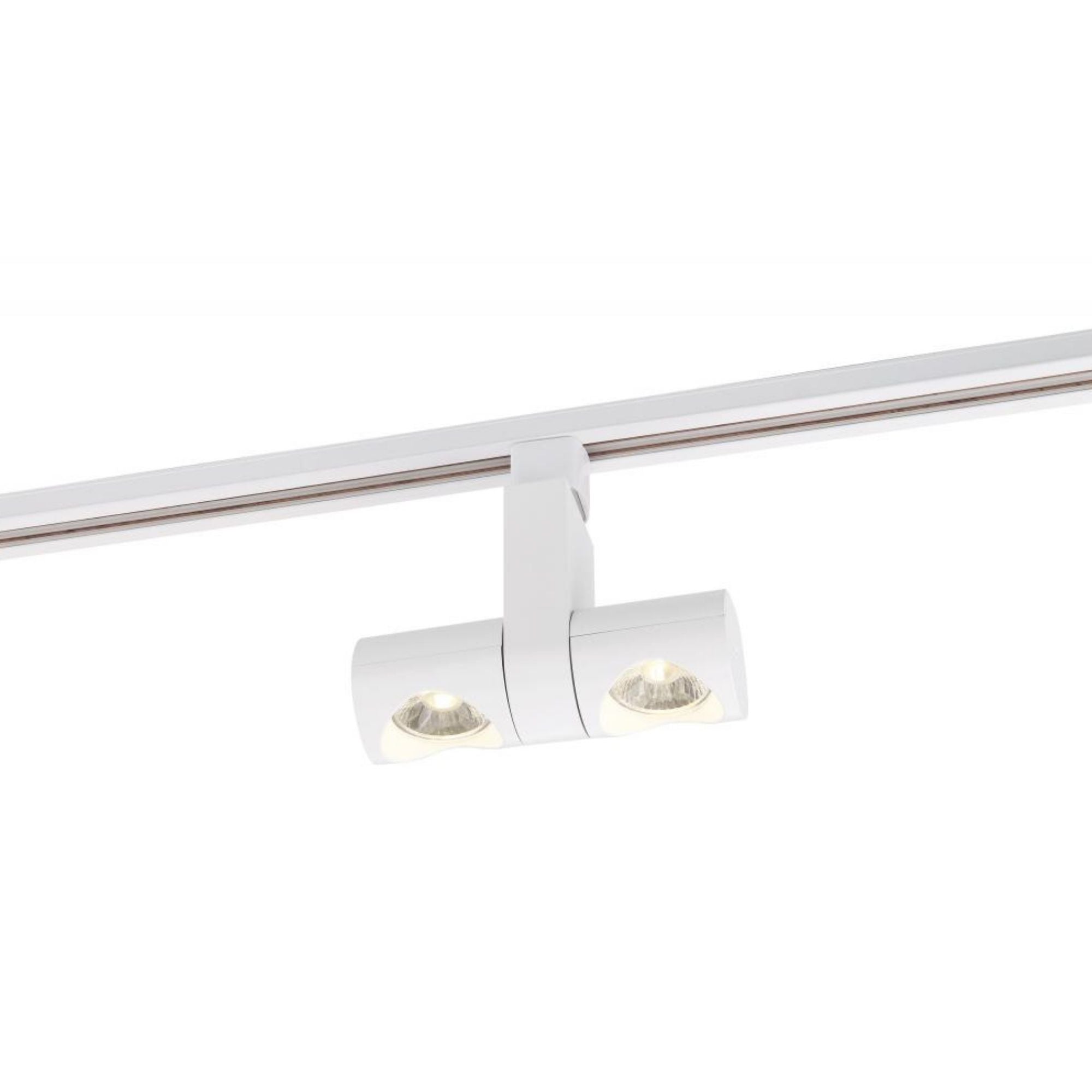LED Dual Pipe Track Head 24W 2000 Lumens 3000K, Halo, 24°, White