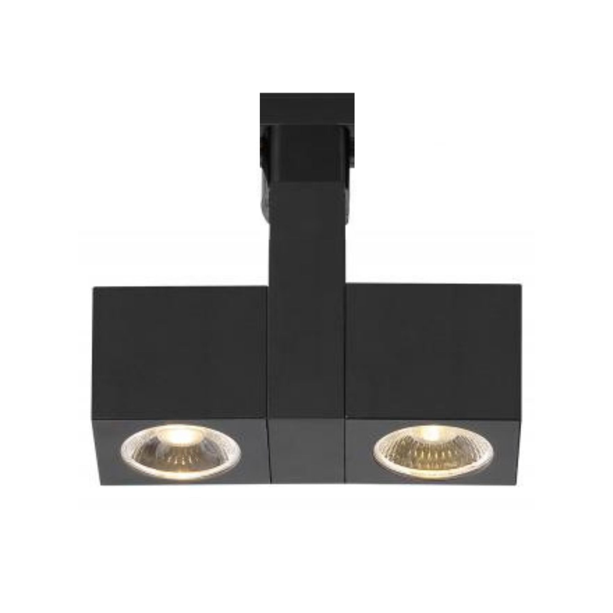 LED Dual Square Track Head 24W 2000 Lumens 3000K, Halo