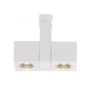 LED Dual Square Track Head 24W 2000 Lumens 3000K, Halo, 24°, White