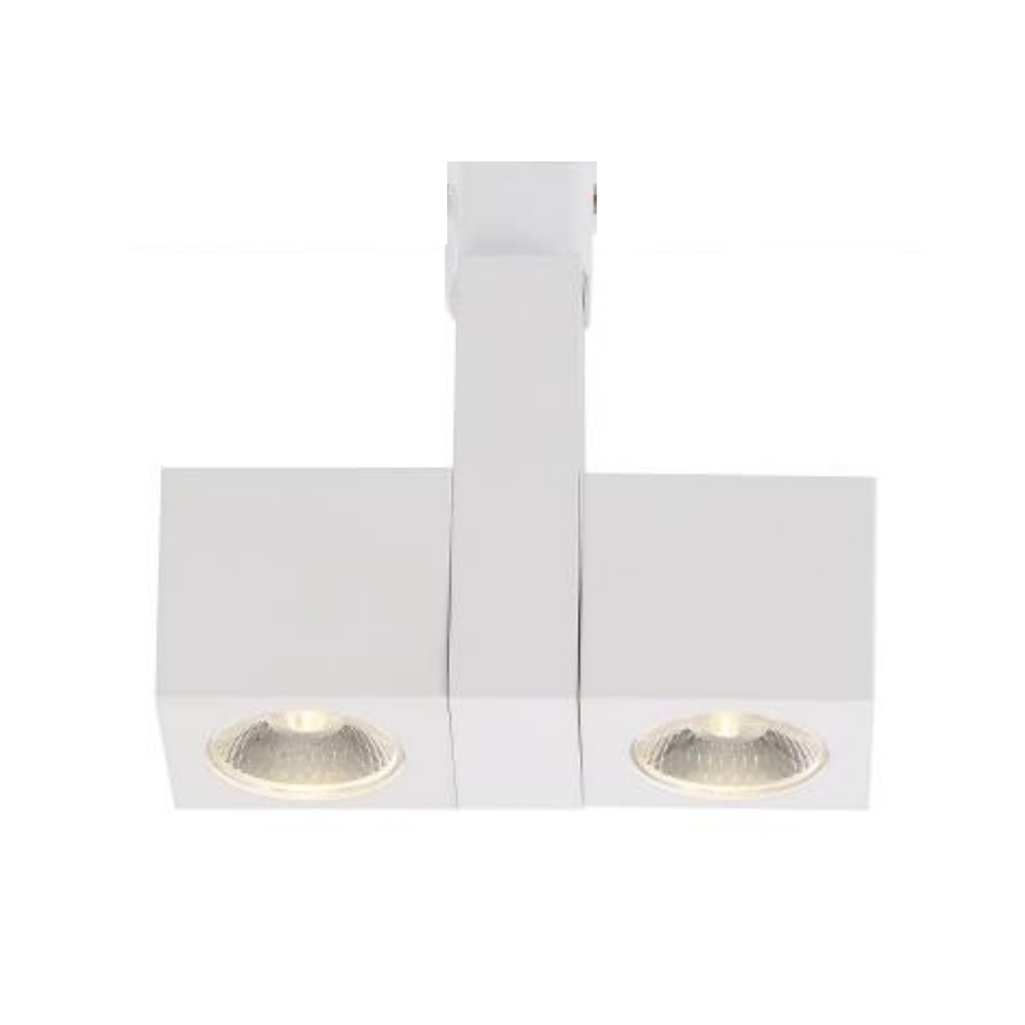 LED Dual Square Track Head 24W 2000 Lumens 3000K, Halo