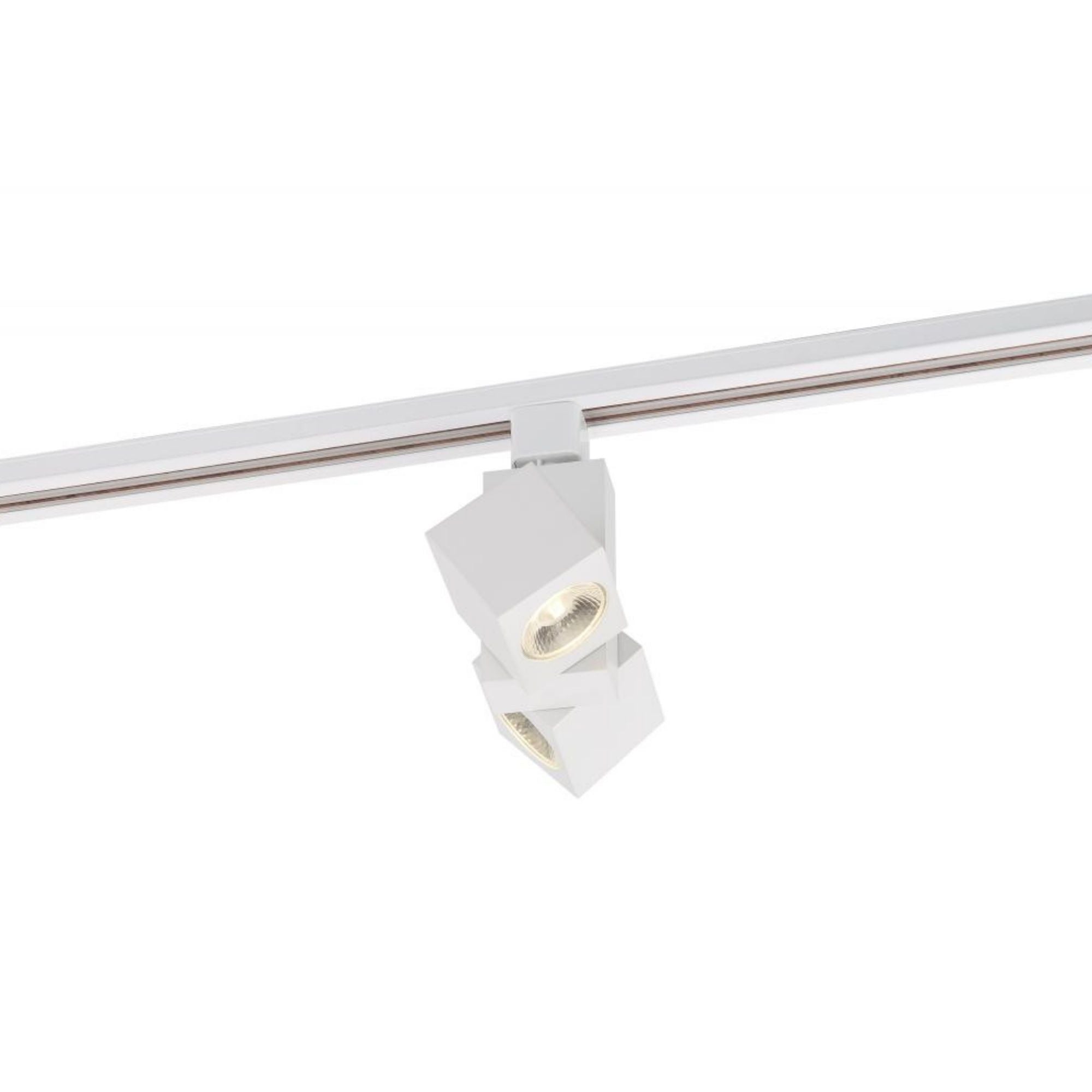 LED Dual Square Track Head 24W 2000 Lumens 3000K, Halo, 24°, White