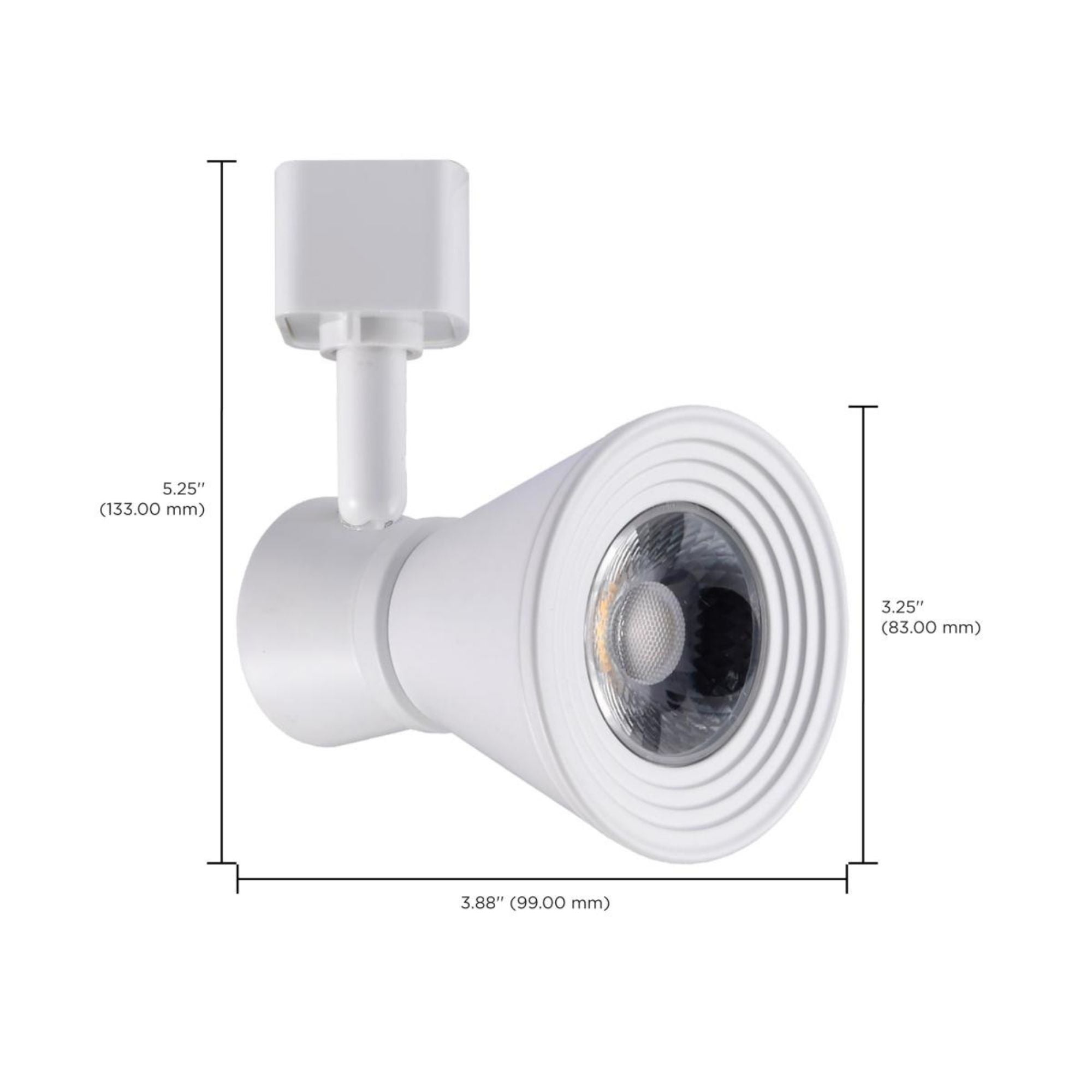 LED Cinch Halo Track Head 12W 1000 Lumens 3000K, 24°, White