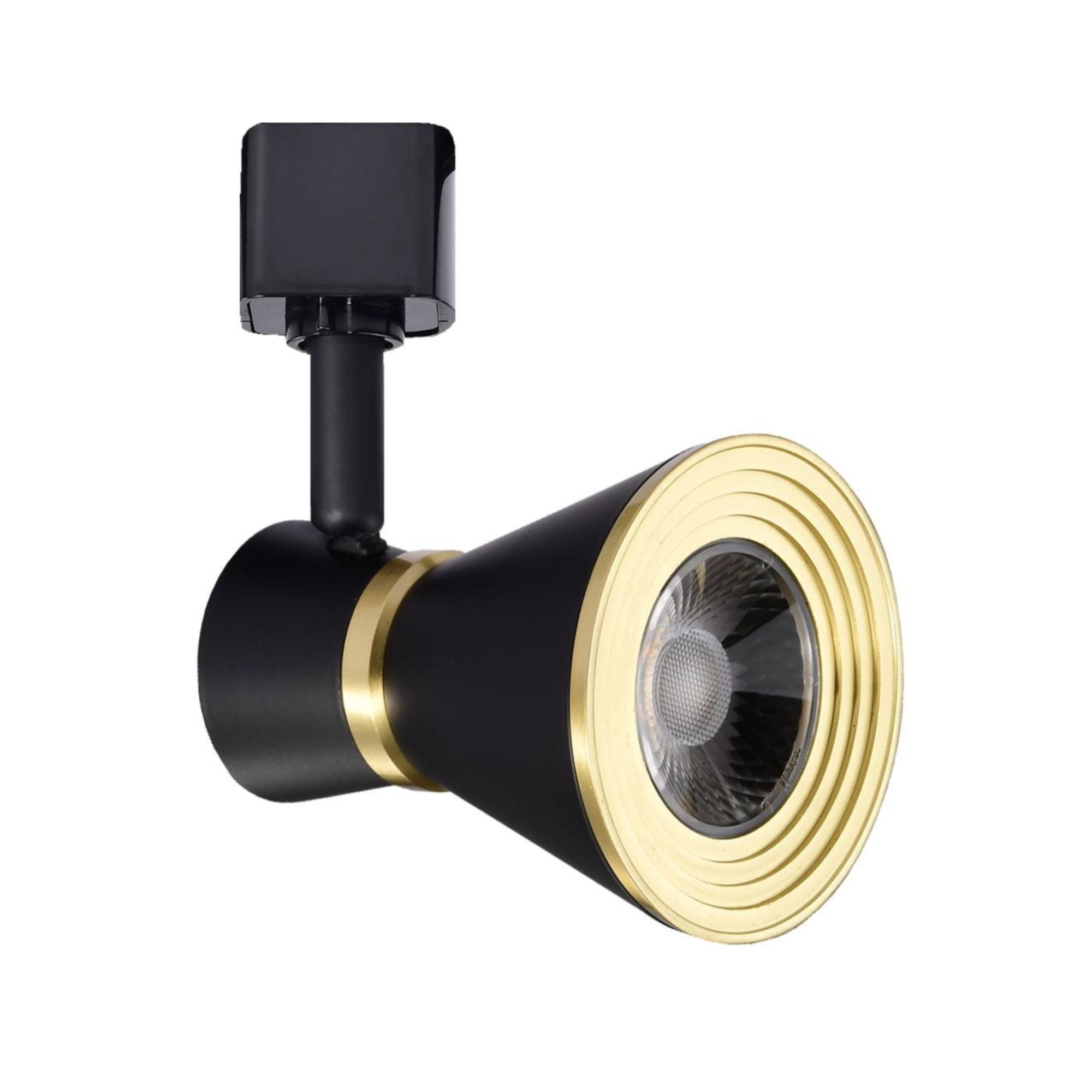 LED Cinch Halo Track Head 12W 1000 Lumens 3000K, 36°, Black & Brass