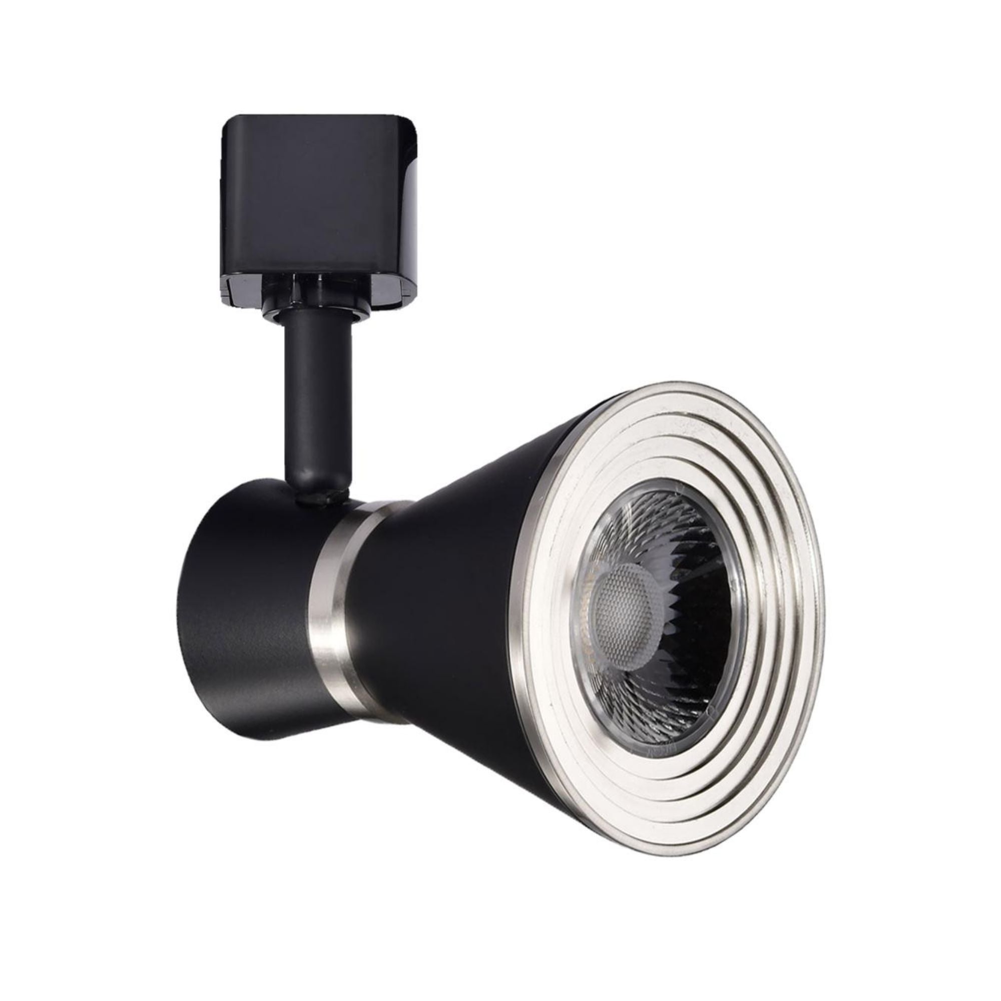 LED Cinch Halo Track Head 12W 1000 Lumens 3000K, 36°, Black & Nickel