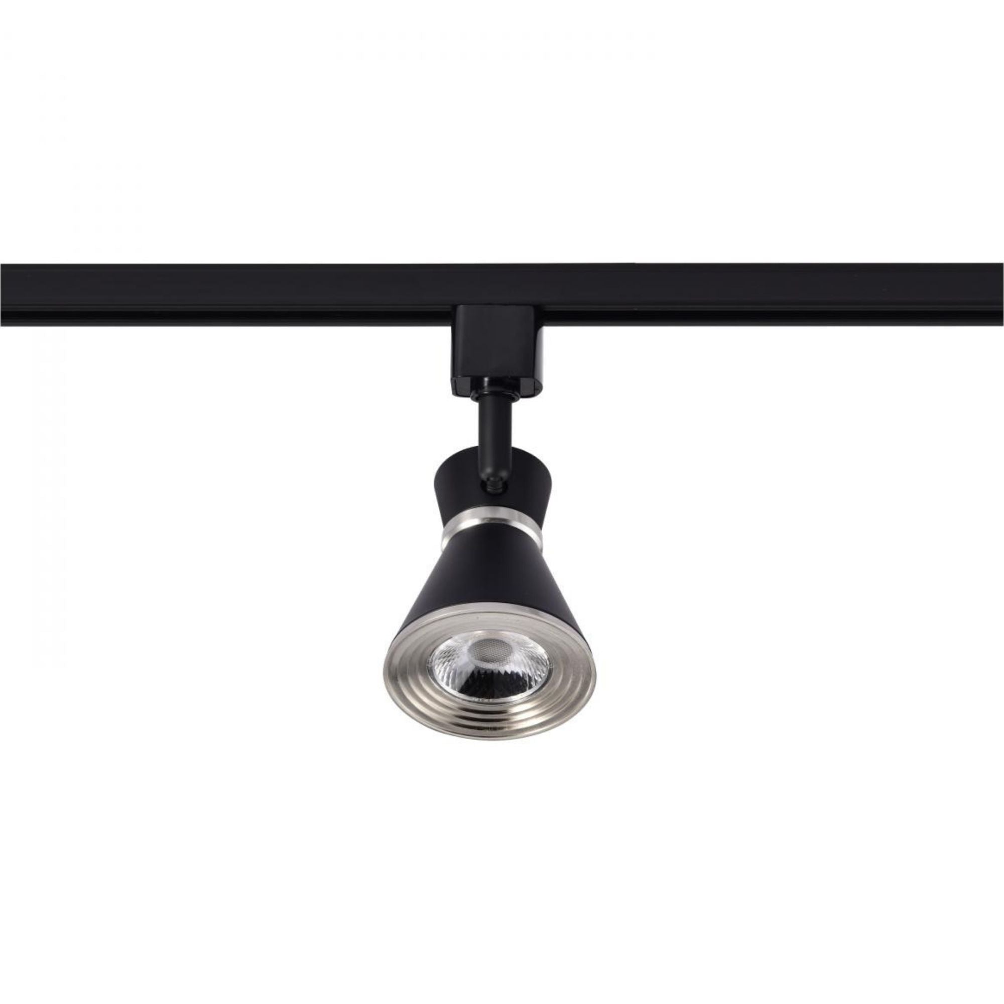 LED Cinch Halo Track Head 12W 1000 Lumens 3000K, 36°, Black & Nickel