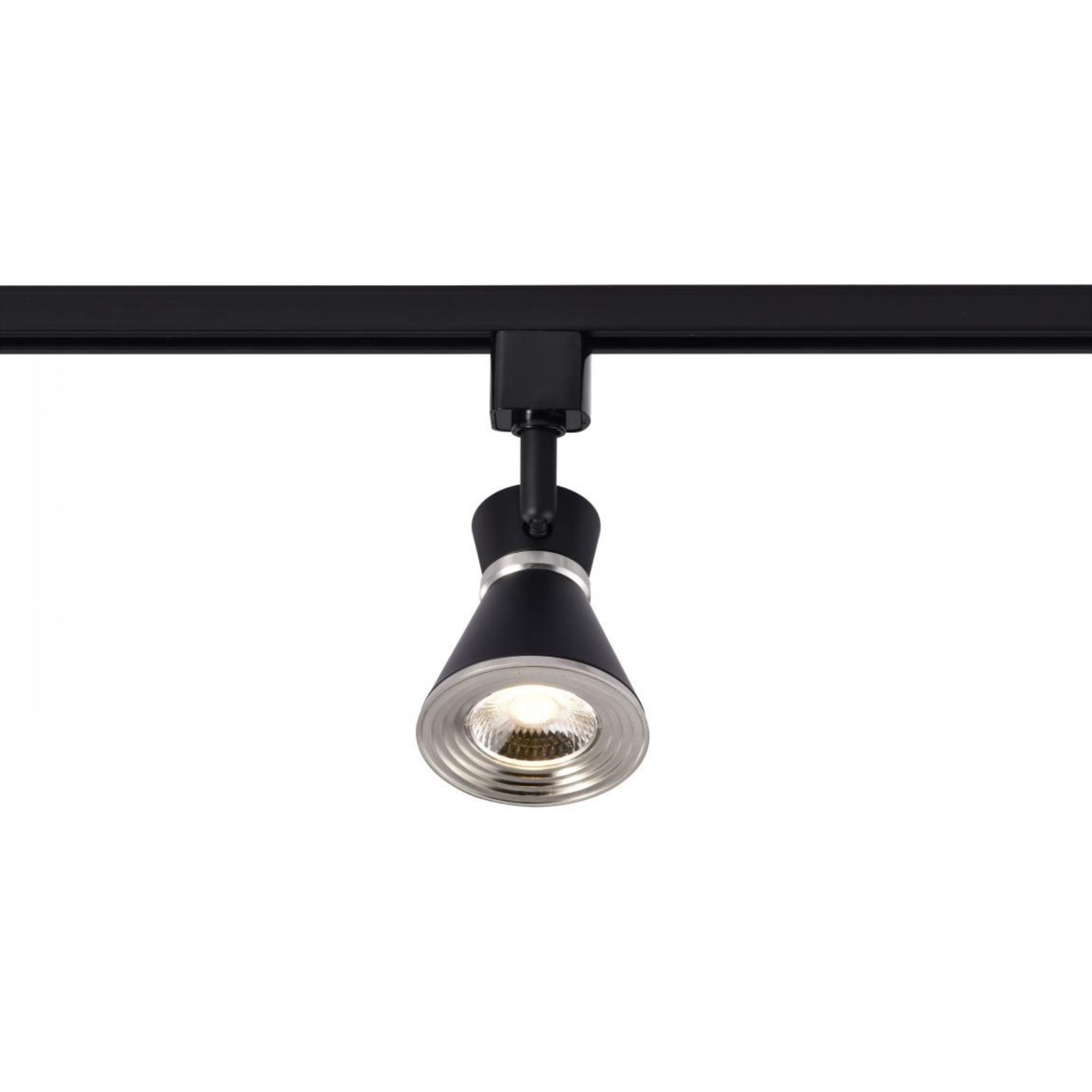 LED Cinch Halo Track Head 12W 1000 Lumens 3000K, 36°, Black & Nickel