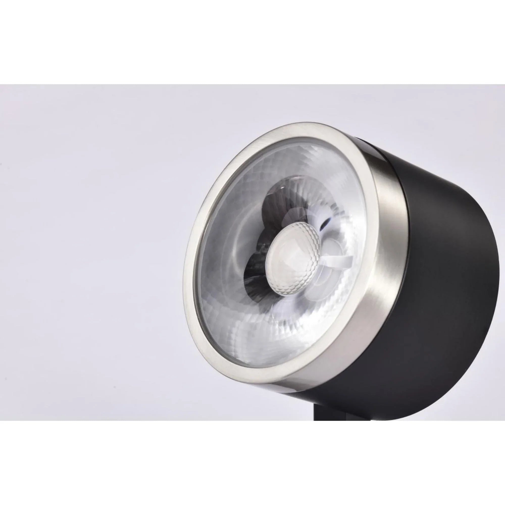 Round LED Track Head, 1000 Lumens, 12W, 3000K, Halo, 36° Beam Angle, Black|Nickel