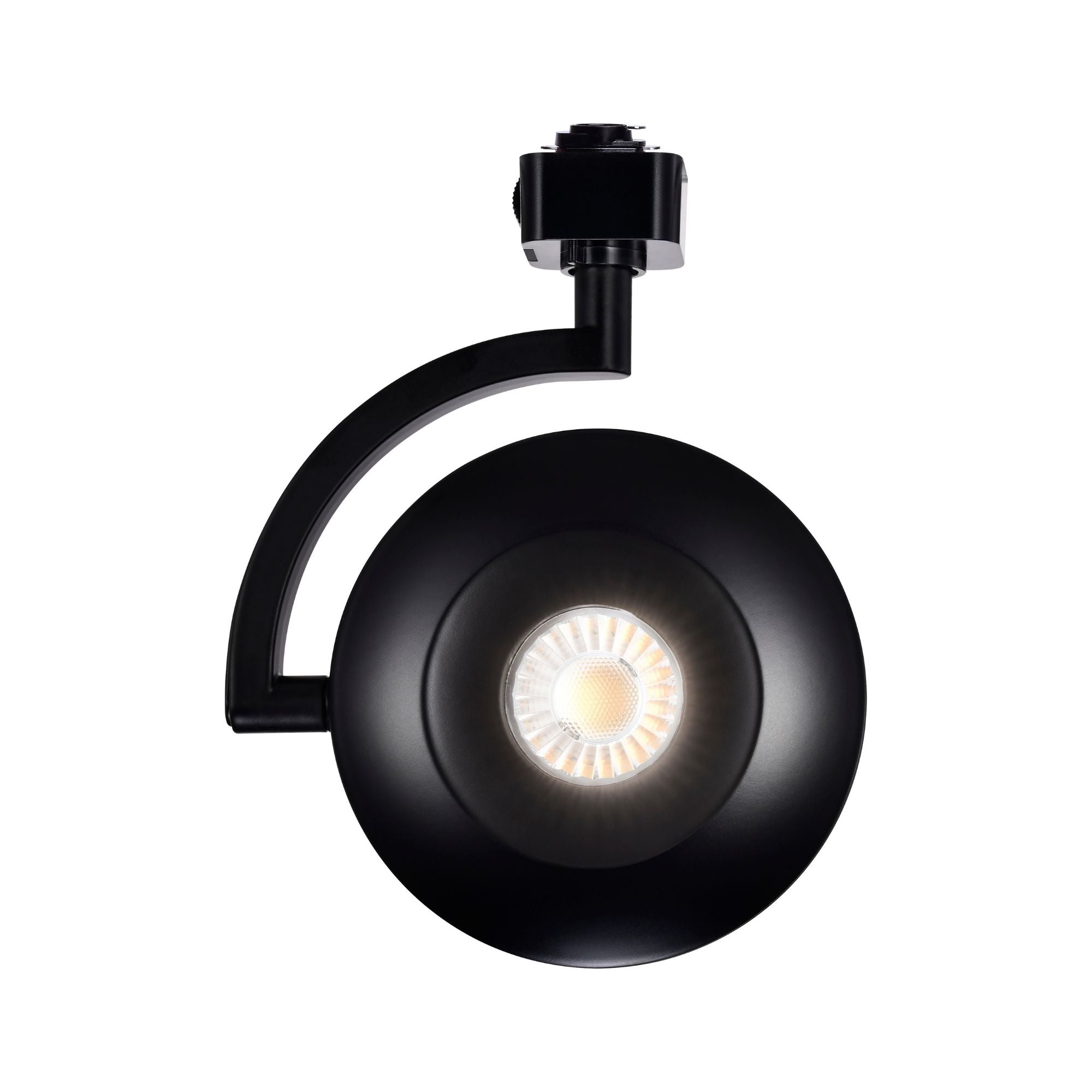 Satco Orb Track Head, H-Type, Black, Selectable CCT, 1020 Lumens, 24° Beam Angle