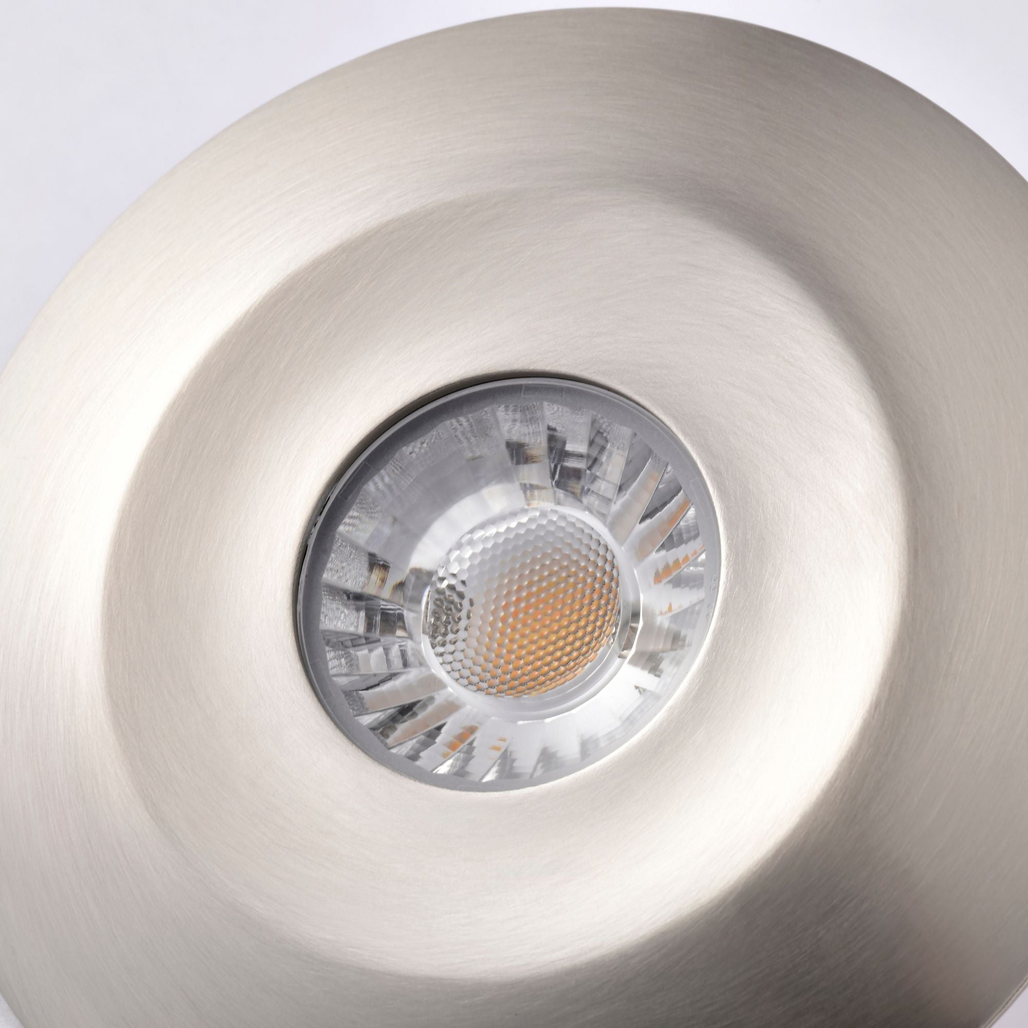 Satco Orb Track Head, H-Type, Brushed Nickel, Selectable CCT, 1020 Lumens, 24° Beam Angle