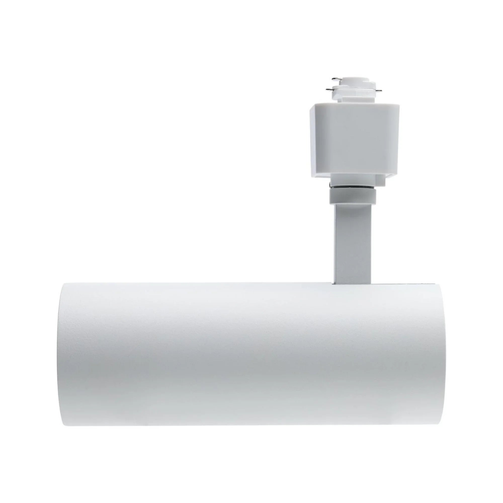 LED Track Head Adjustable Cylinder 20W 1400 Lumens, Selectable CCT, Halo, 36°, White