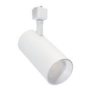 LED Track Head Adjustable Cylinder 30W 2100 Lumens, Selectable CCT, Halo, 48°, White