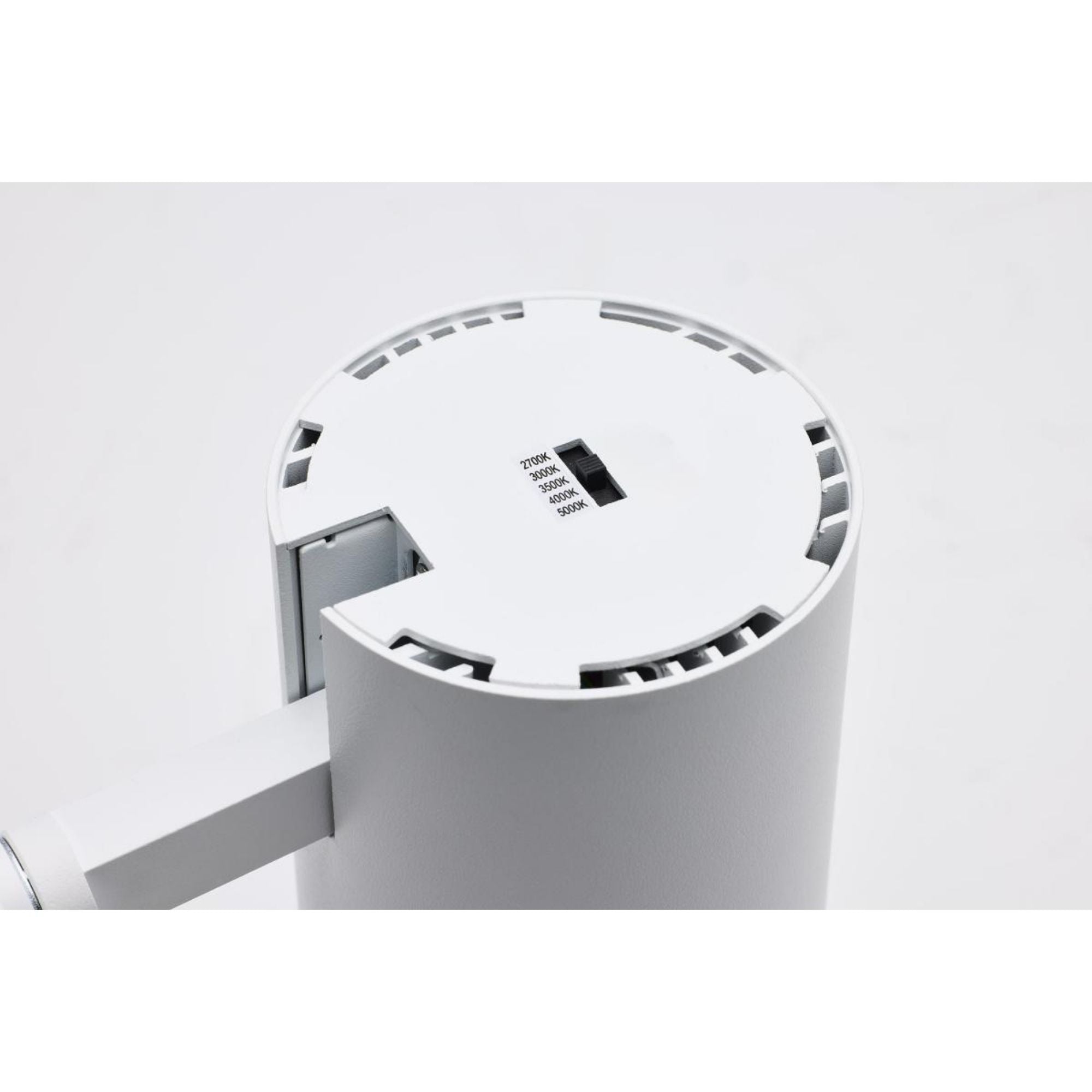 LED Track Head Adjustable Cylinder 30W 2100 Lumens, Selectable CCT, Halo, 48°, White