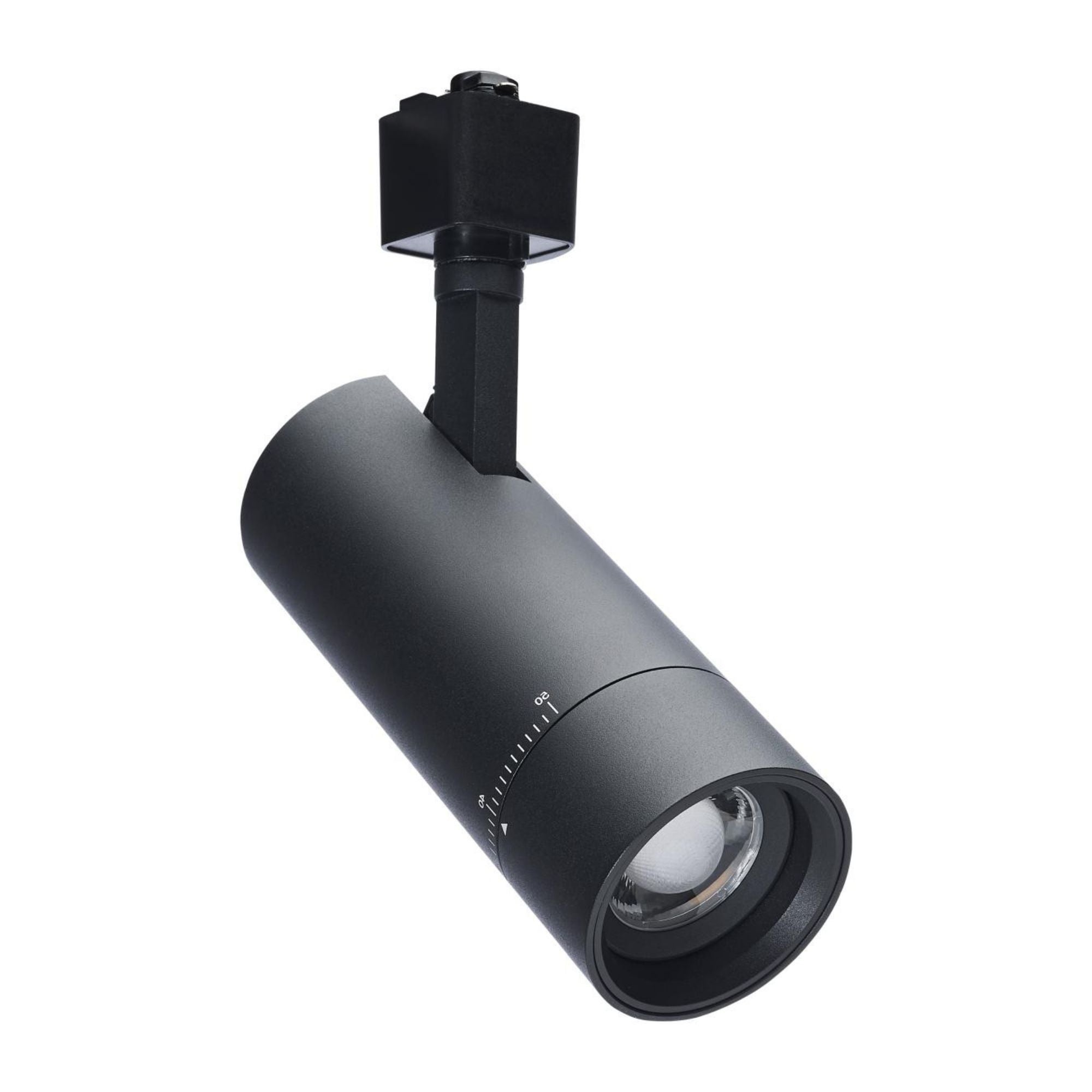Beam Adjustable LED Track Head, Selectable CCT, Halo, 20°- 50°