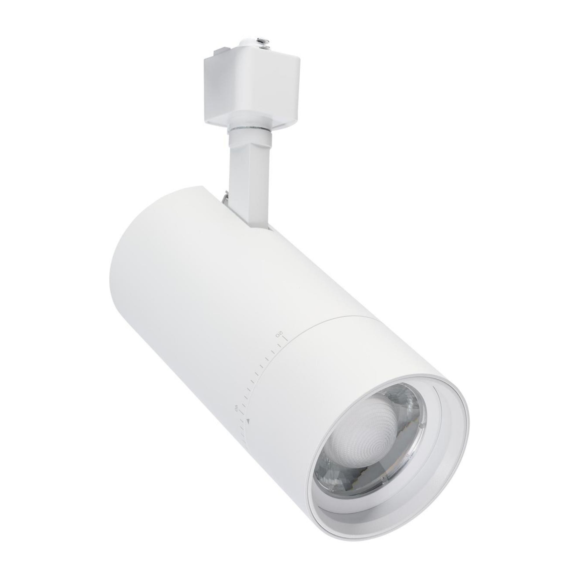 Beam Adjustable LED Track Head 30W 2100 Lumens, Selectable CCT, Halo, 20°- 50°, White