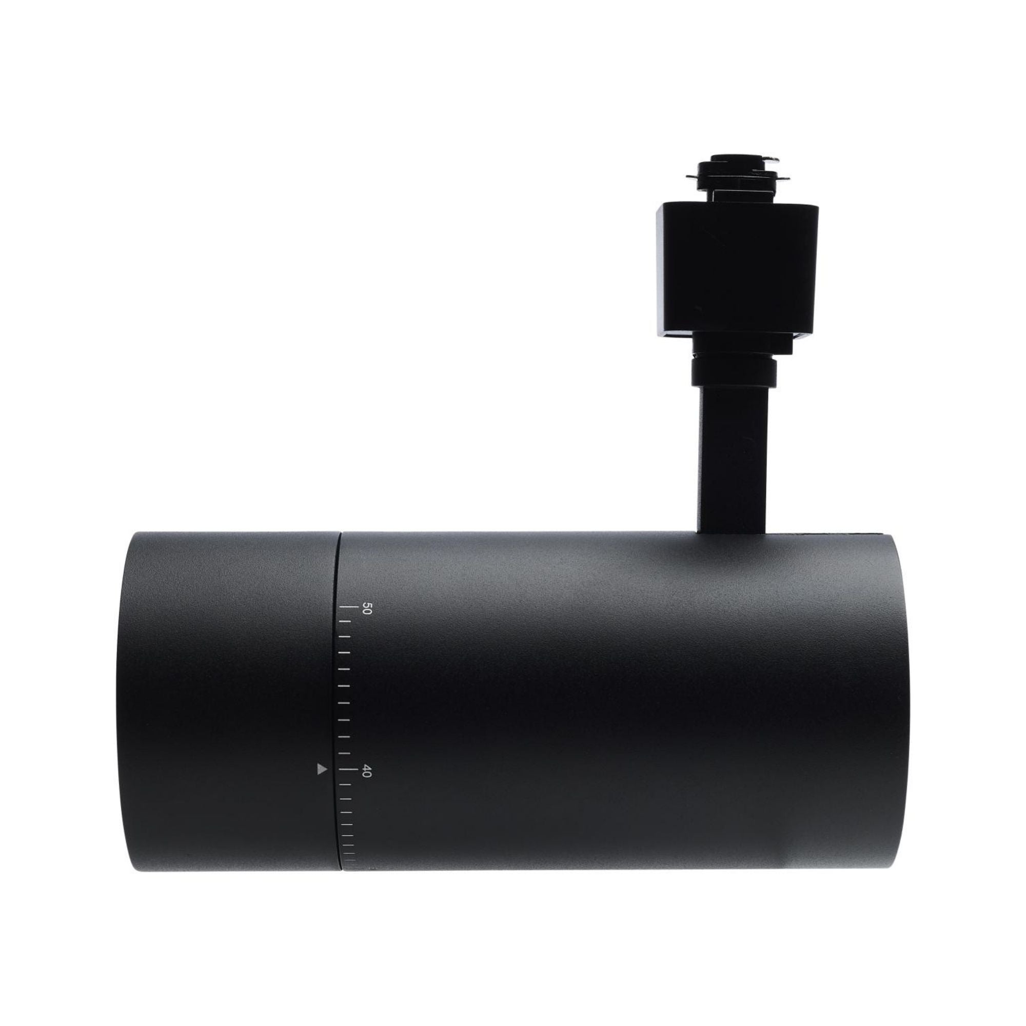 Beam Adjustable LED Track Head 30W 2100 Lumens, Selectable CCT, Halo, 20°- 50°, Black
