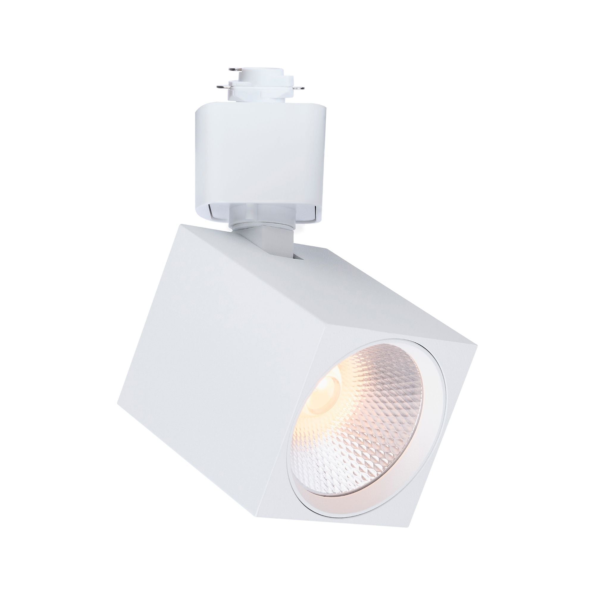 Satco Square Track Head, H-Type, White, Selectable CCT, 500 Lumens, 36° Beam Angle