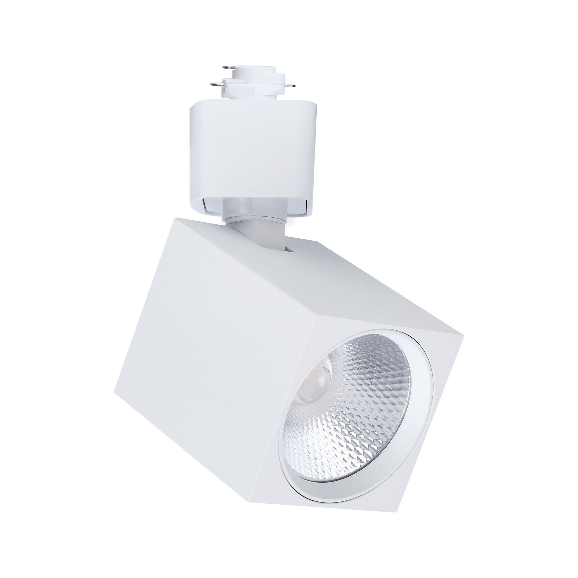 Satco Square Track Head, H-Type, White, Selectable CCT, 500 Lumens, 36° Beam Angle