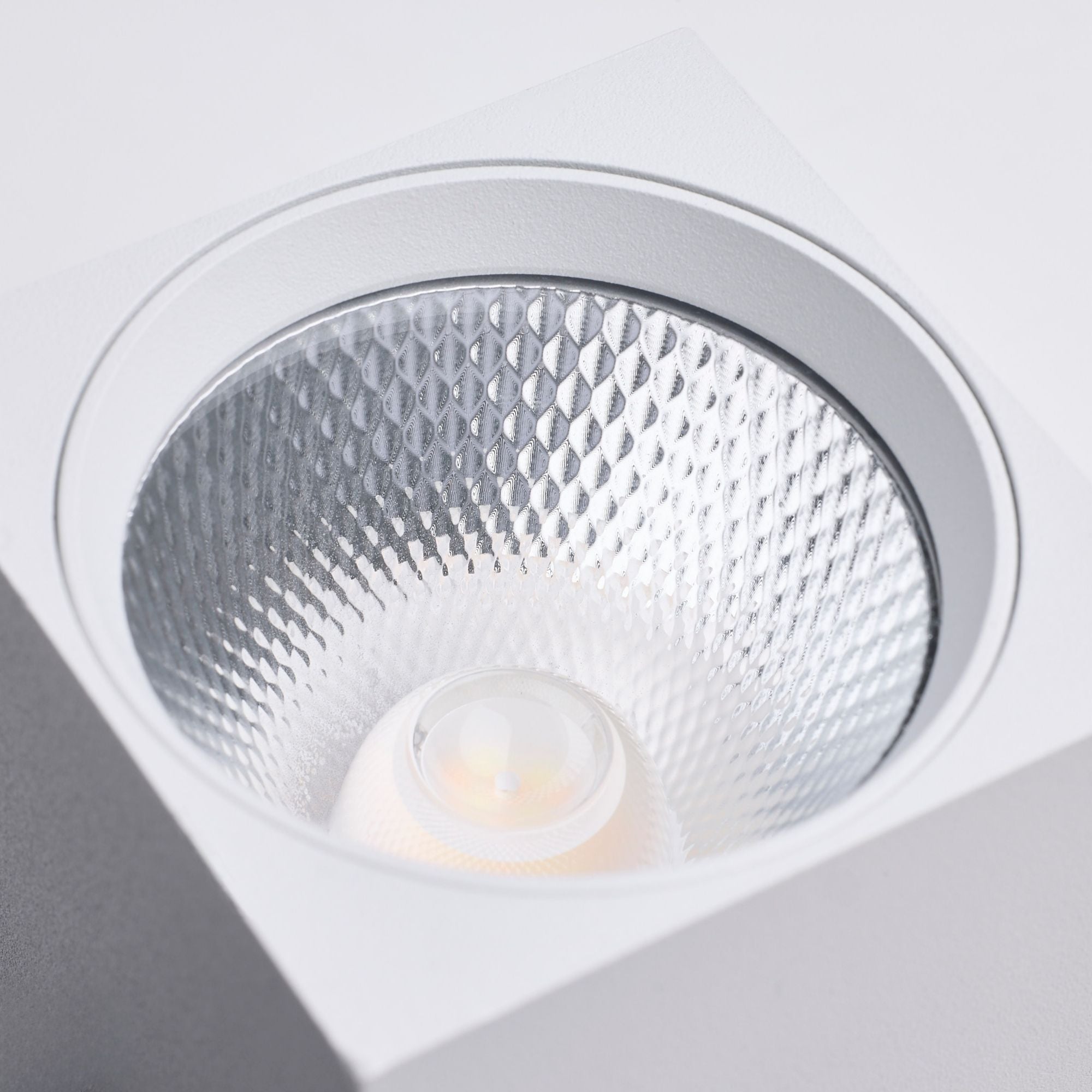 Satco Square Track Head, H-Type, White, Selectable CCT, 500 Lumens, 36° Beam Angle