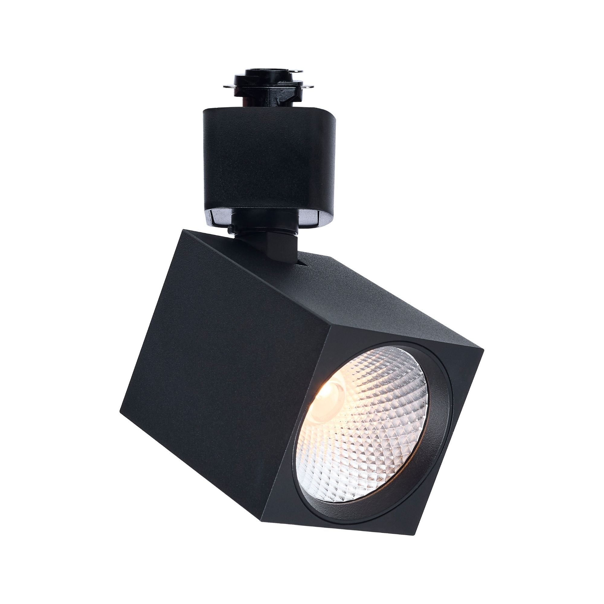 Satco Square Track Head, H-Type, Black, Selectable CCT, 500 Lumens, 36° Beam Angle