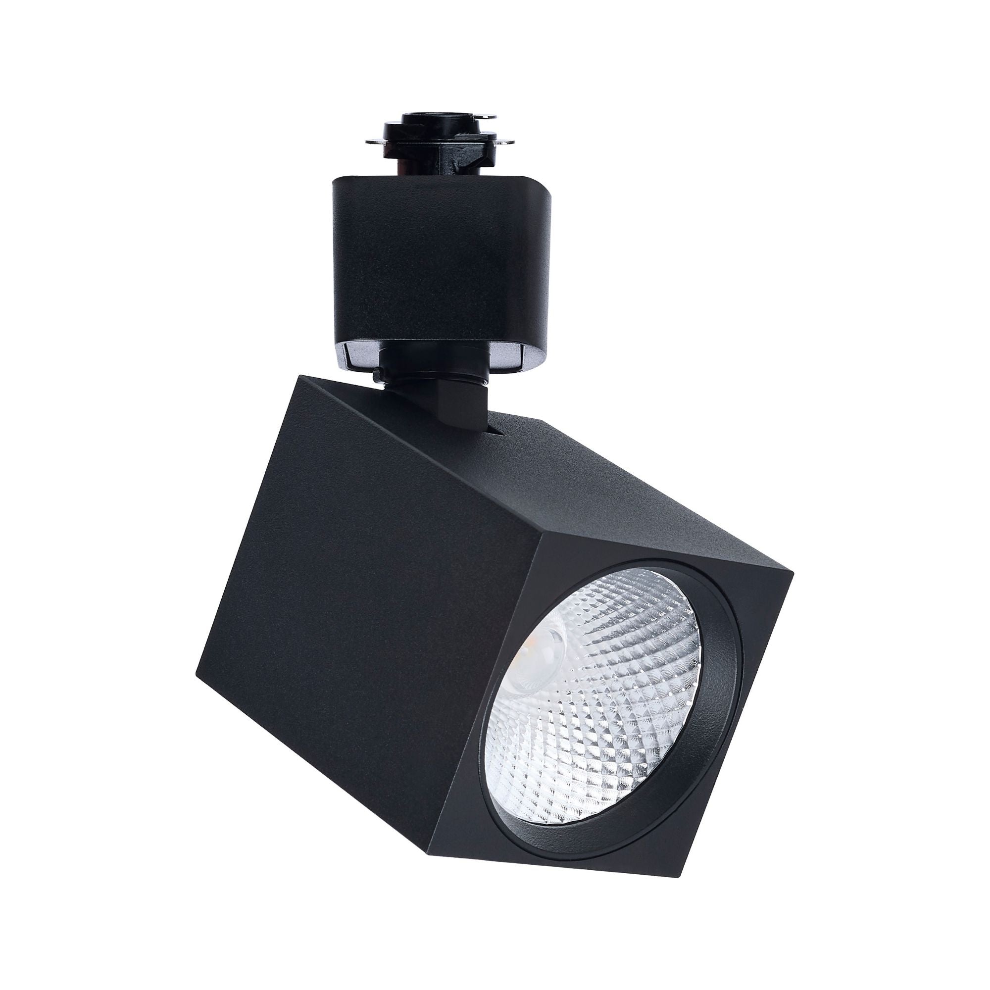 Satco Square Track Head, H-Type, Black, Selectable CCT, 500 Lumens, 48° Beam Angle