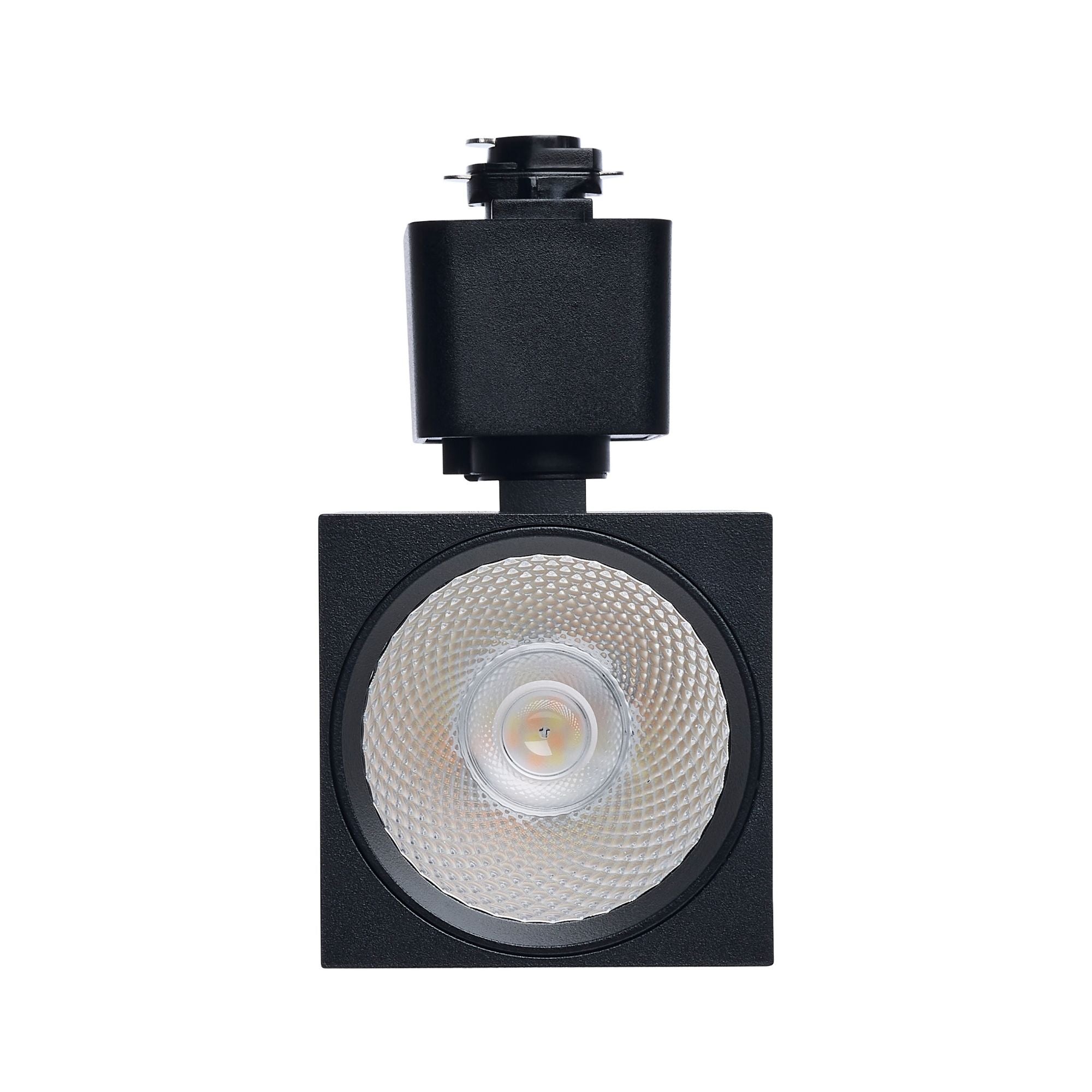 Satco Square Track Head, H-Type, Black, Selectable CCT, 500 Lumens, 48° Beam Angle
